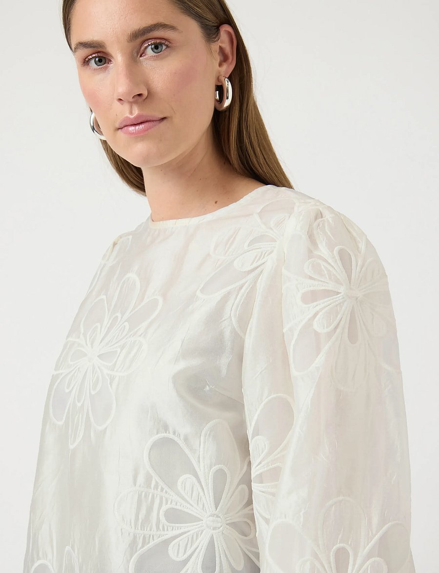 YAS - YASLIMA LS TOP - pikkade varrukatega pluusid - star white - 5