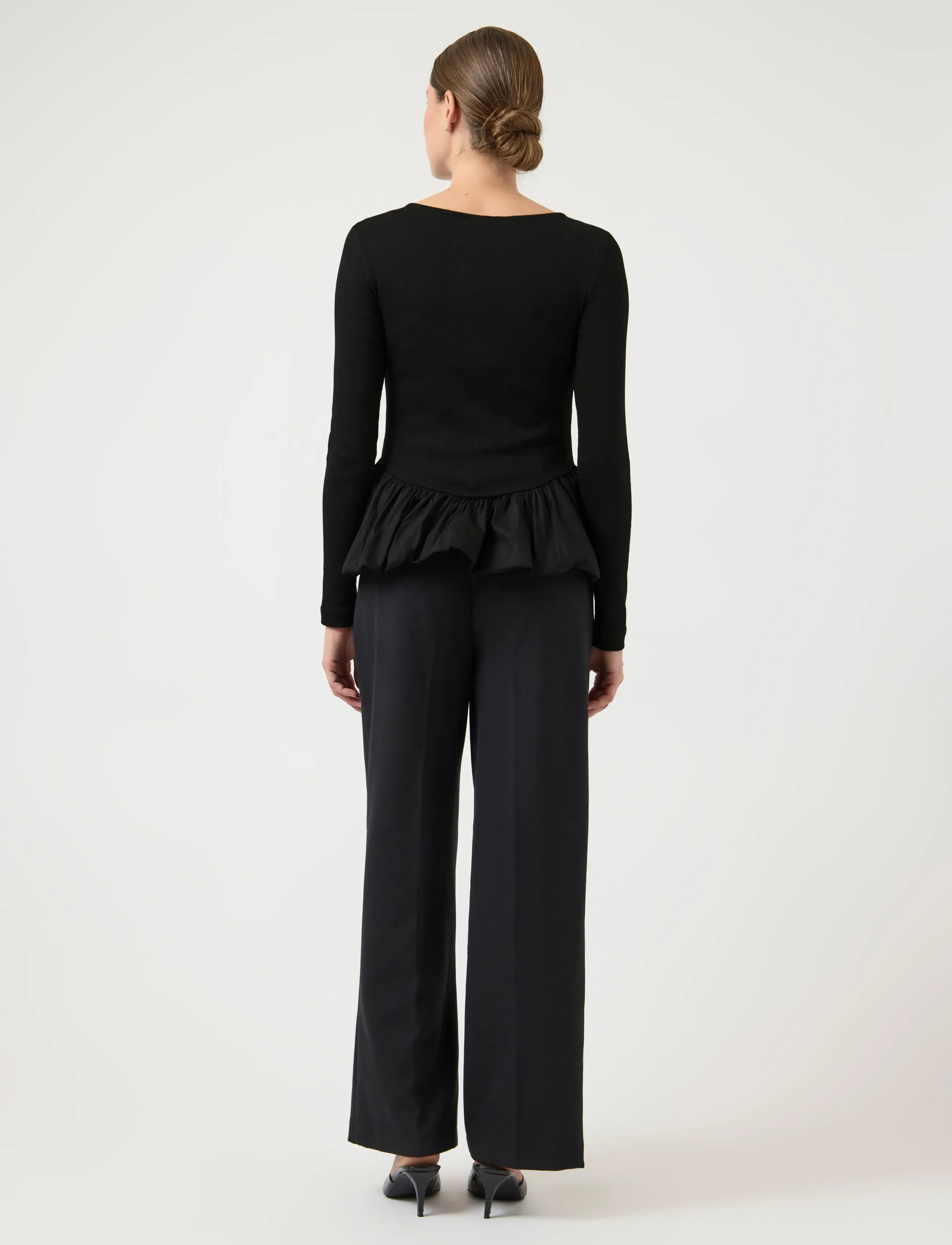 YAS - YASFERA LS TOP - EX - långärmade toppar - black - 3