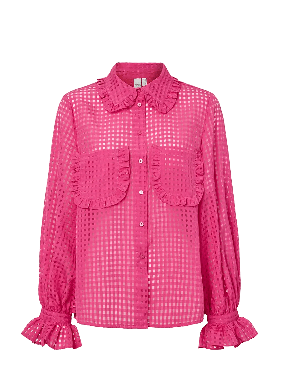 YAS - YASFELINE LS SHIRT NEW S. - D2D - pikkade varrukatega särgid - rose violet - 1