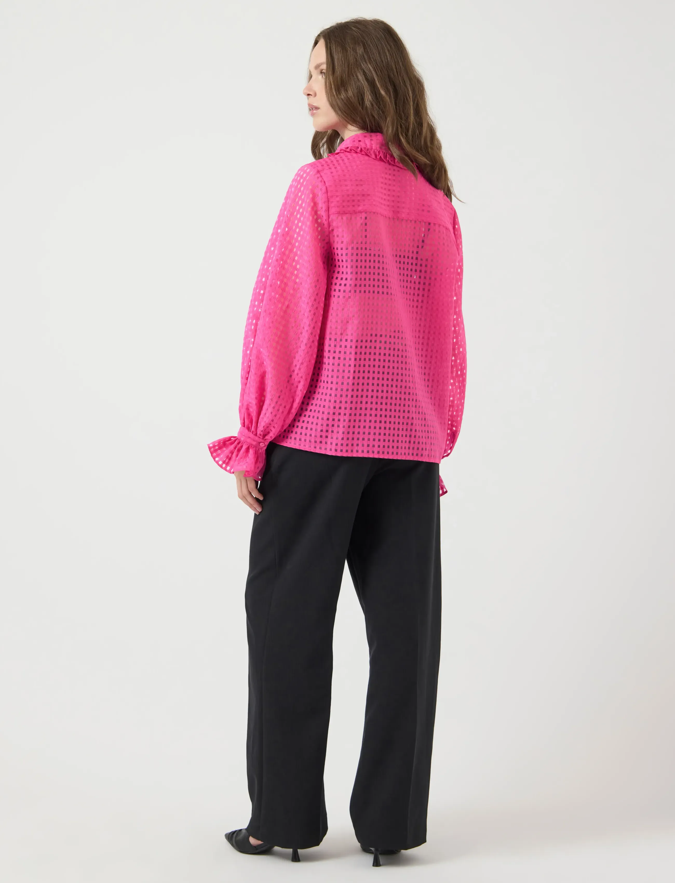 YAS - YASFELINE LS SHIRT NEW S. - D2D - pikkade varrukatega särgid - rose violet - 3