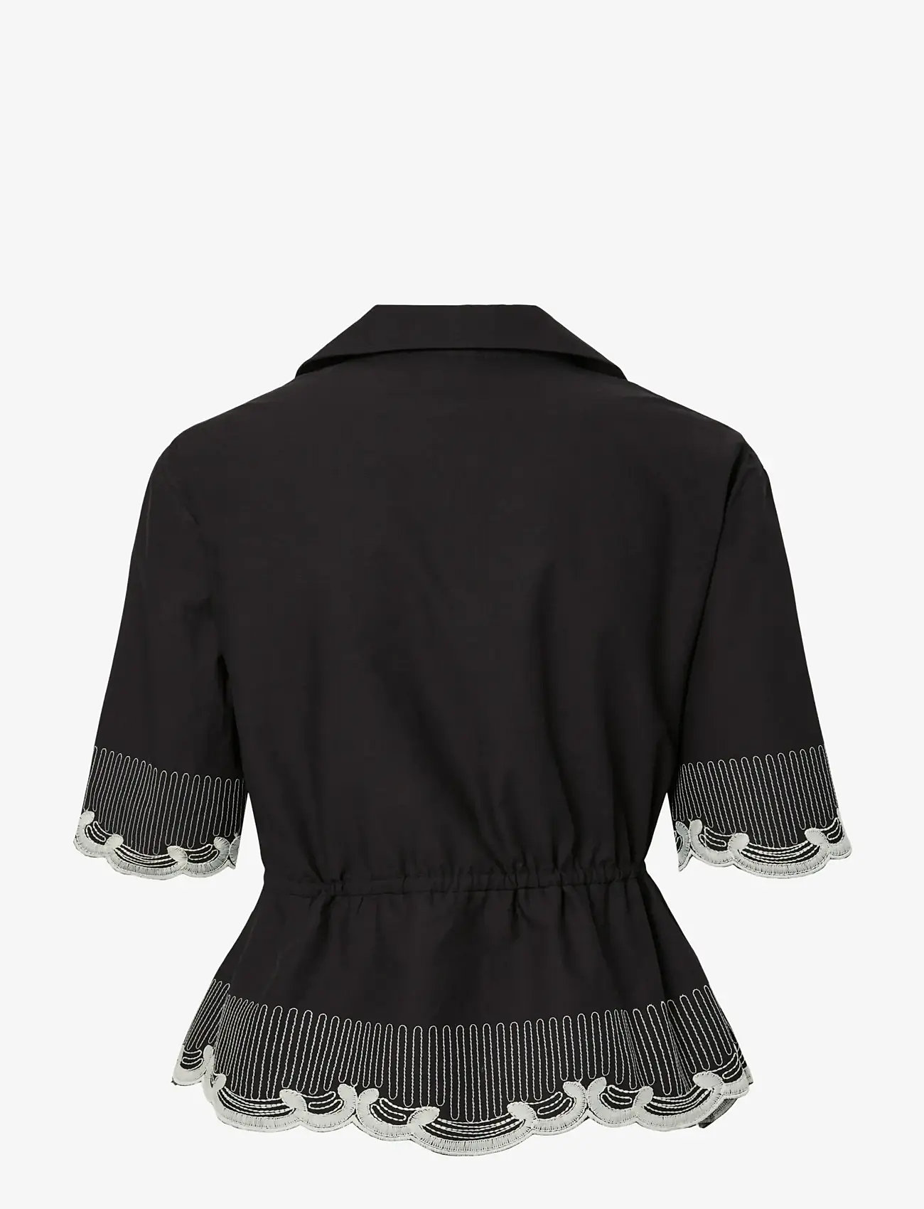 YAS - YASRAMI 2/4 TOP S. - kurzämlige blusen - black - 1