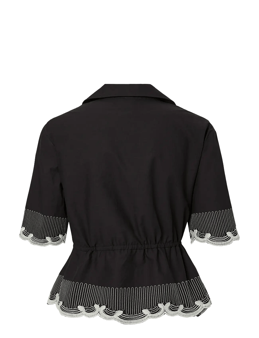 YAS - YASRAMI 2/4 TOP S. - kortærmede bluser - black - 1