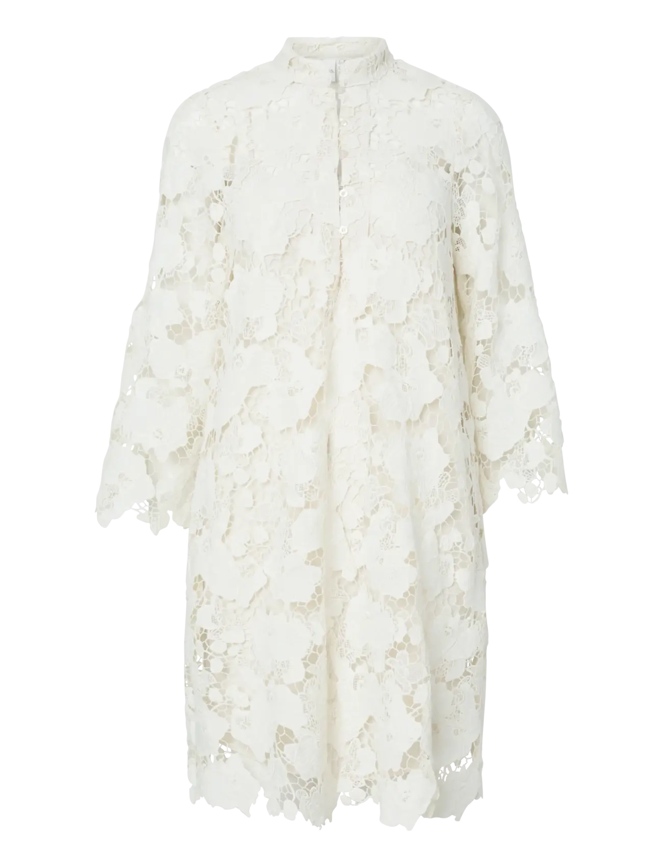 YAS Yasgala 7/8 Strickjacke Kleid - Show Weiß - 38 - Damen
