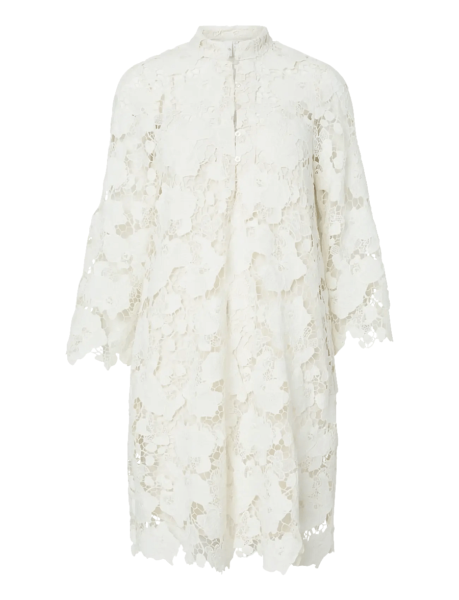 YAS - YASGALA 7/8 LACE DRESS - SHOW - konfirmation - pristine - 1