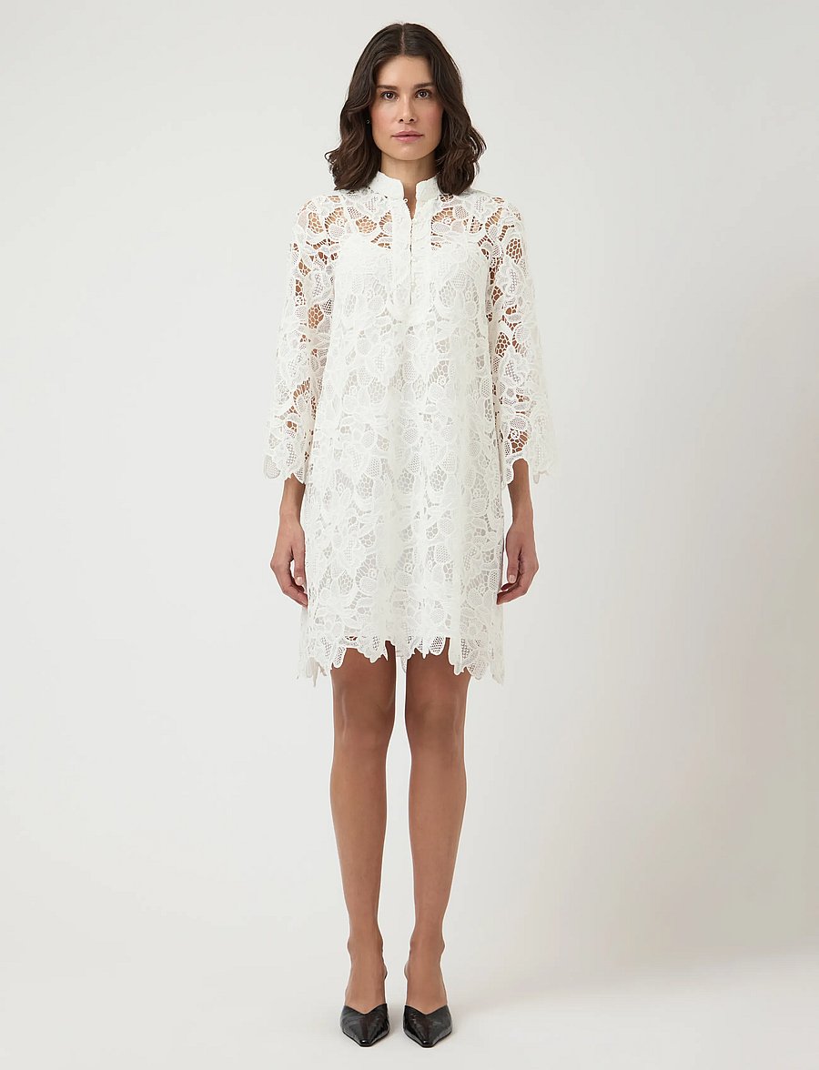 YAS - YASGALA 7/8 LACE DRESS - SHOW - konfirmation - pristine - 0