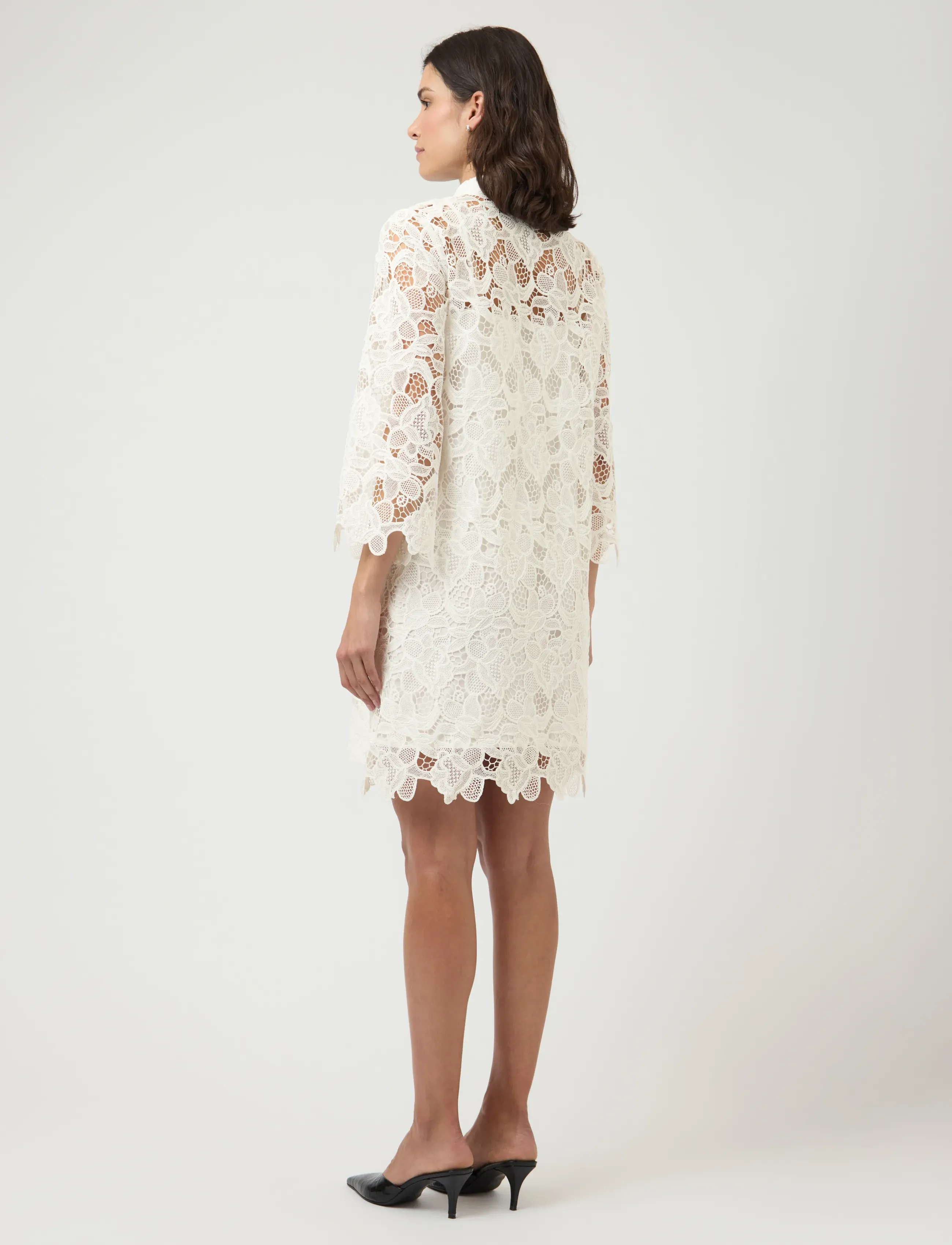 YAS - YASGALA 7/8 LACE DRESS - SHOW - konfirmation - pristine - 3
