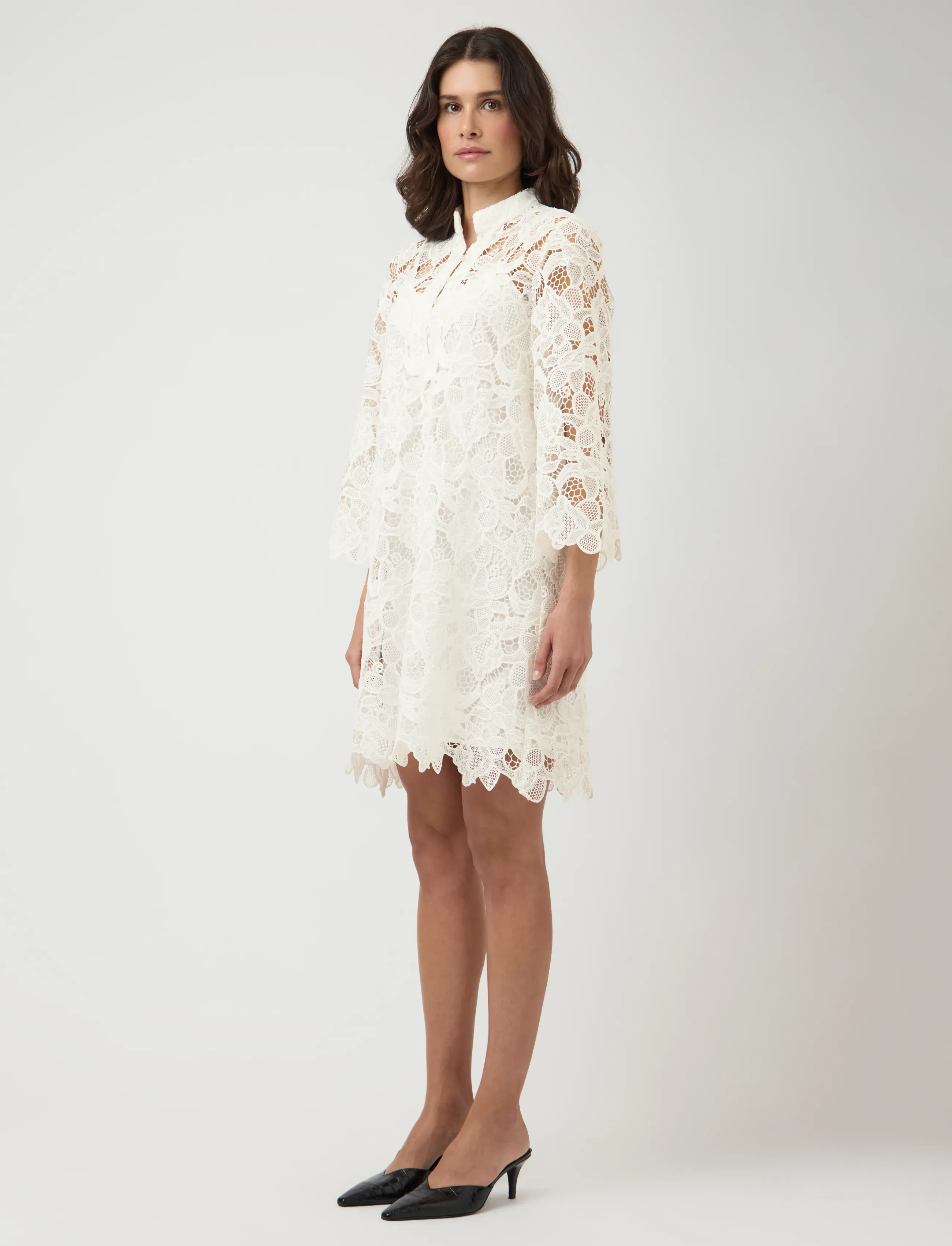 YAS - YASGALA 7/8 LACE DRESS - SHOW - konfirmation - pristine - 4