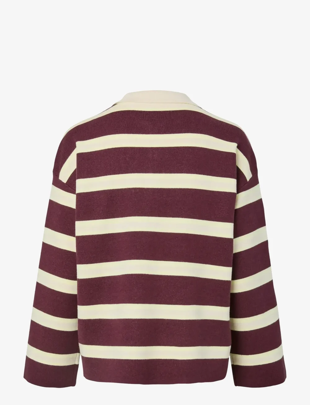 YAS - YASISABELL LS POLO KNIT PULLOVER - D2D - pullover - port royale - 1