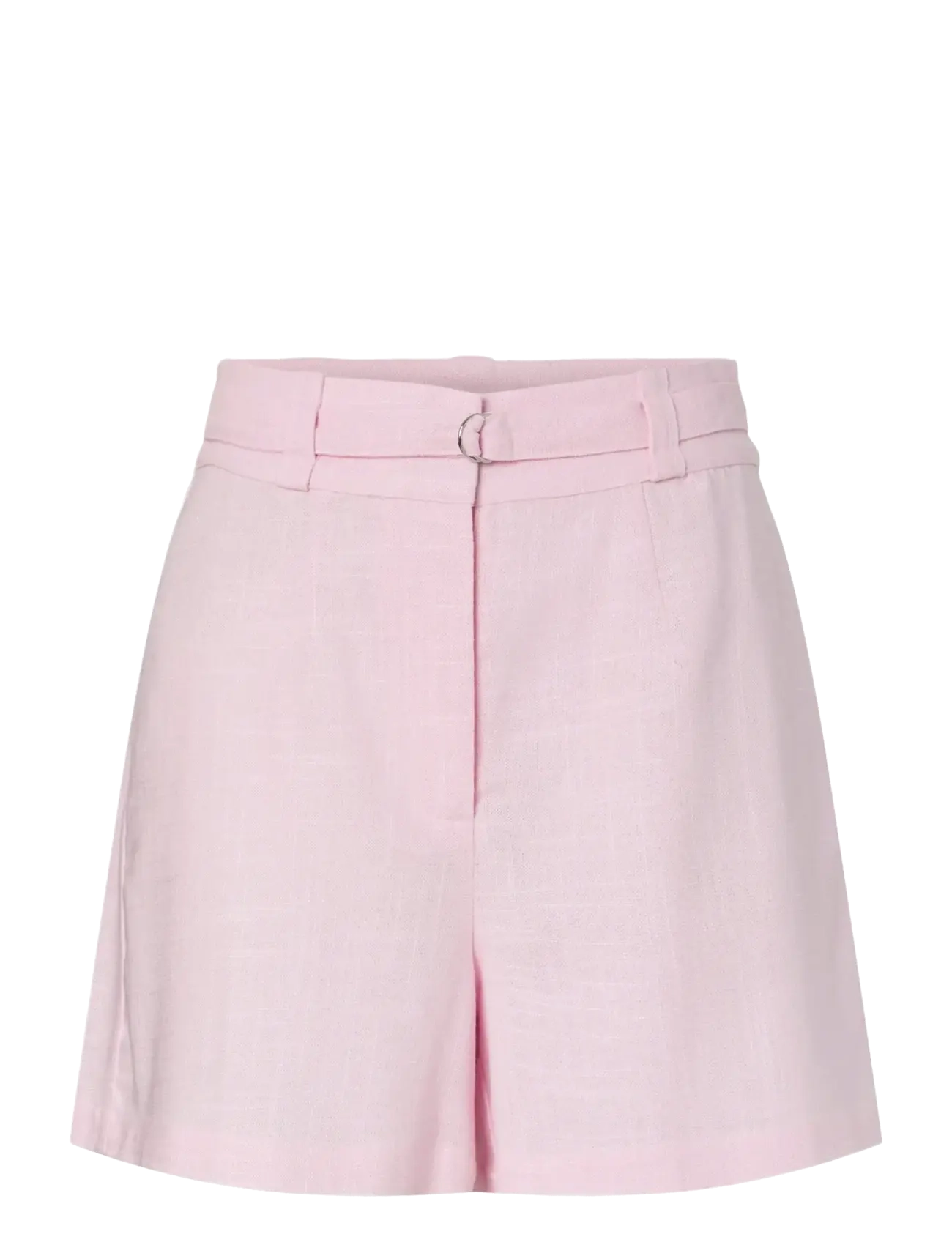 YAS YASAGANA HW LINEN BLEND MINI SHORTS S. - Szorty - PINK LADY / pink/rose