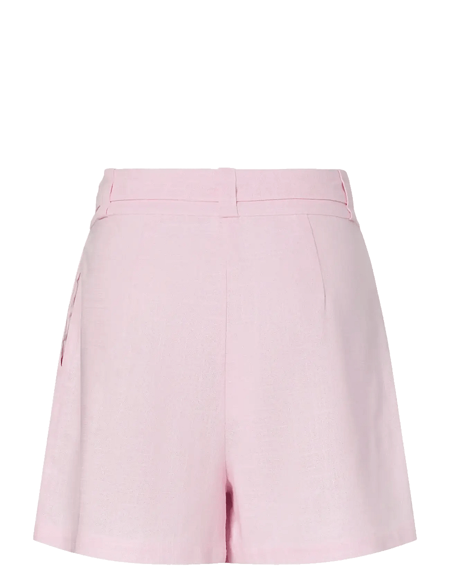 YAS - YASAGANA HW LINEN BLEND MINI SHORTS S. - linnen shorts - pink lady - 2