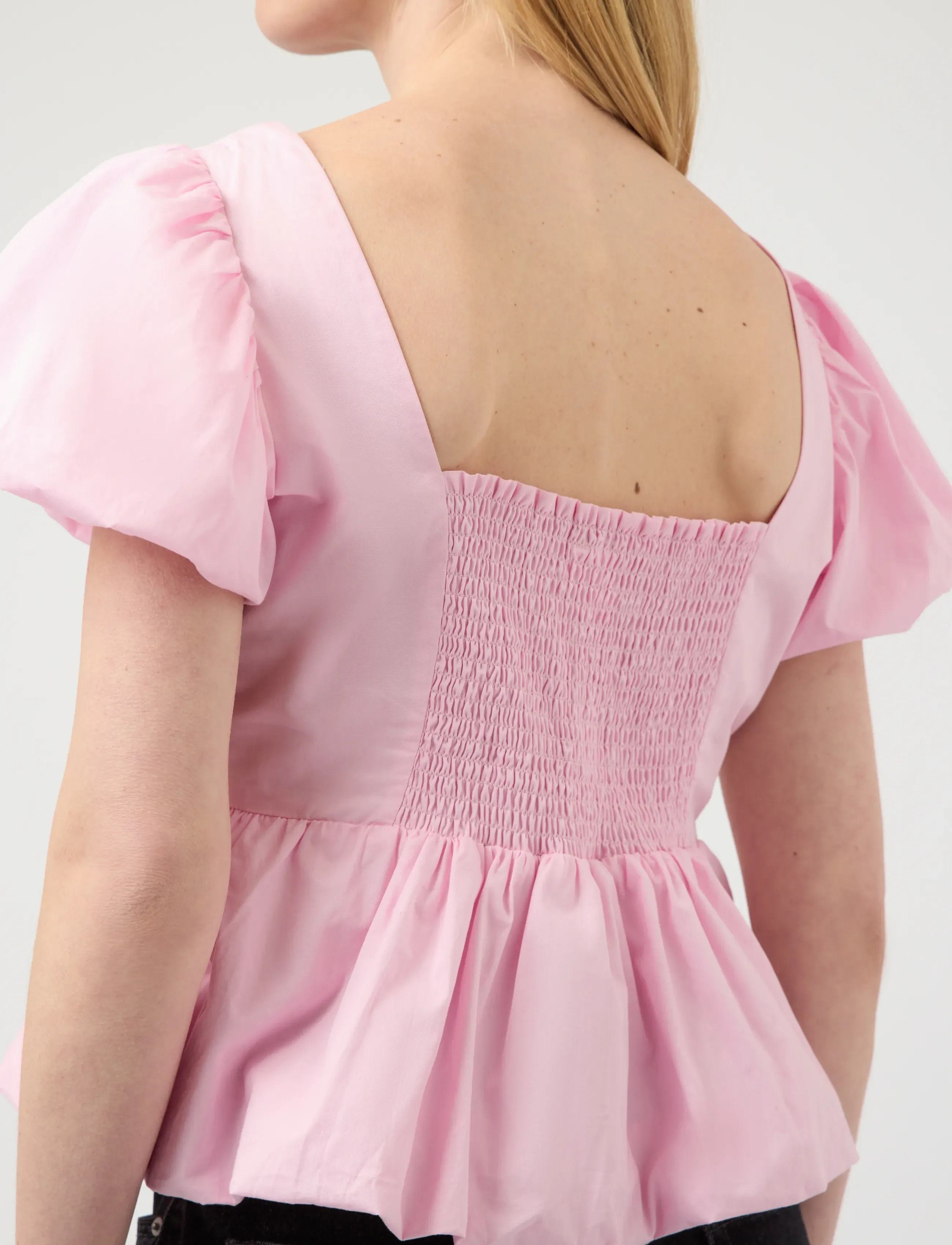 YAS - YASNILLE SS BUBBLE HEM TOP - stutterma blússur - pink lady - 5