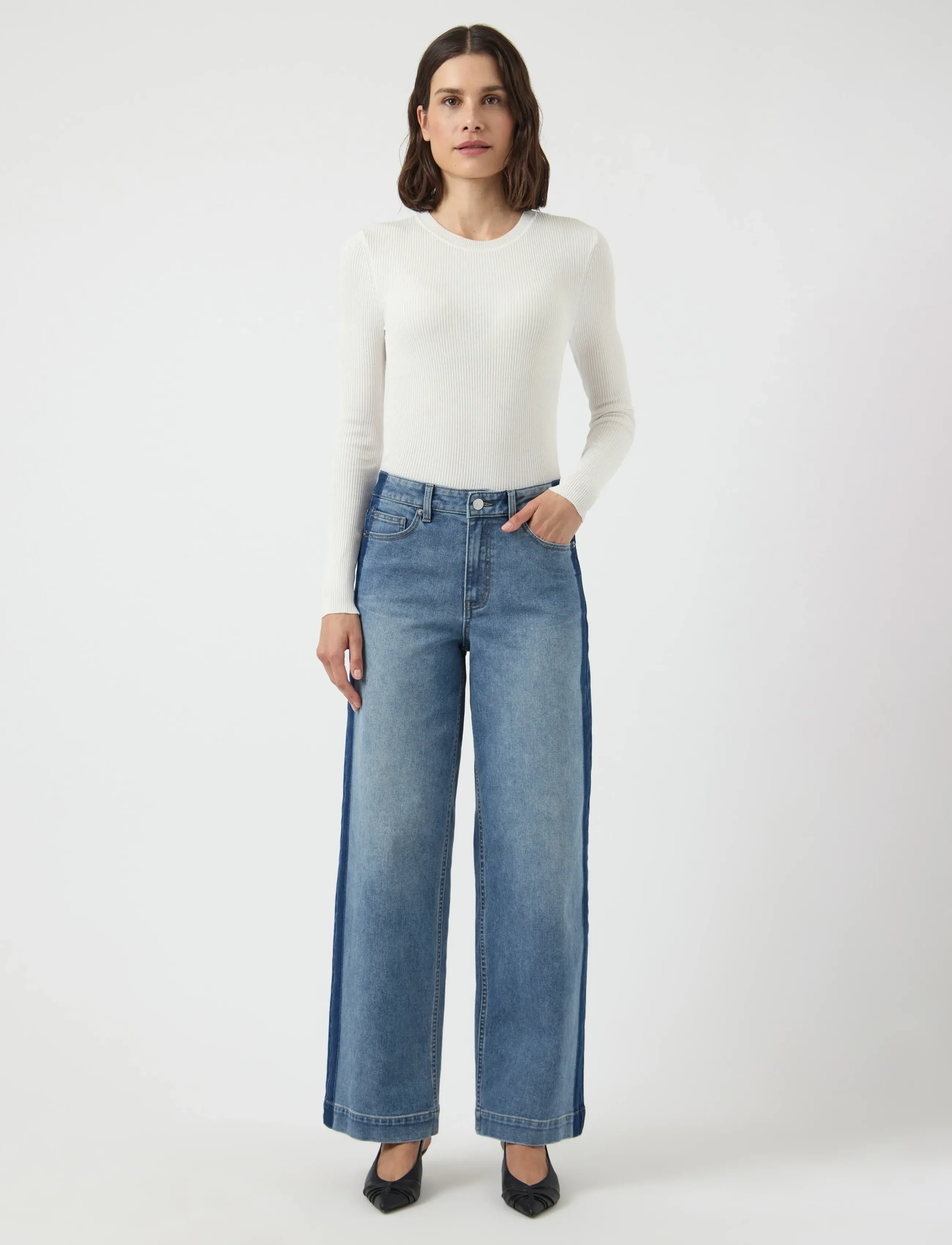 YAS - YASPAMELA HW JEANS - D2D - vida jeans - medium blue denim - 4