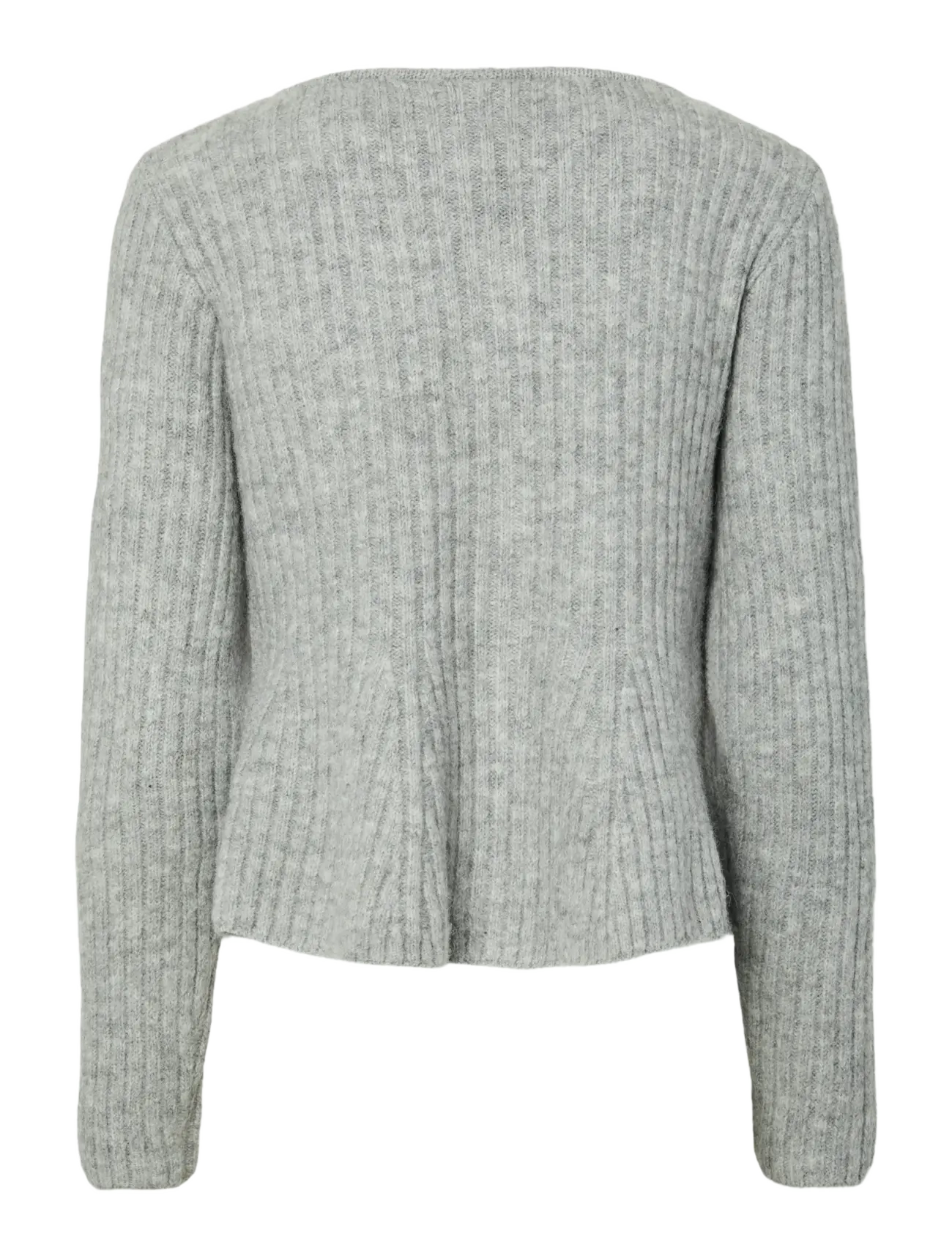 YAS - YASDOLLY LS KNIT CARDIGAN S. NOOS - kardiganid - light grey melange - 2