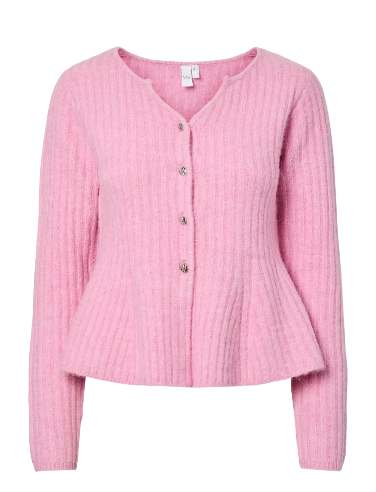 YAS YASDOLLY LS KNIT CARDIGAN S. NOOS - Clothing - MOONLITE MAUVE / pink/rose