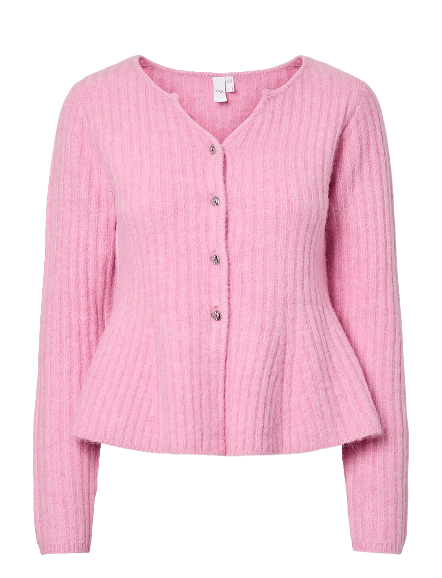 YAS - YASDOLLY LS KNIT CARDIGAN S. NOOS - cardigans - moonlite mauve - 1