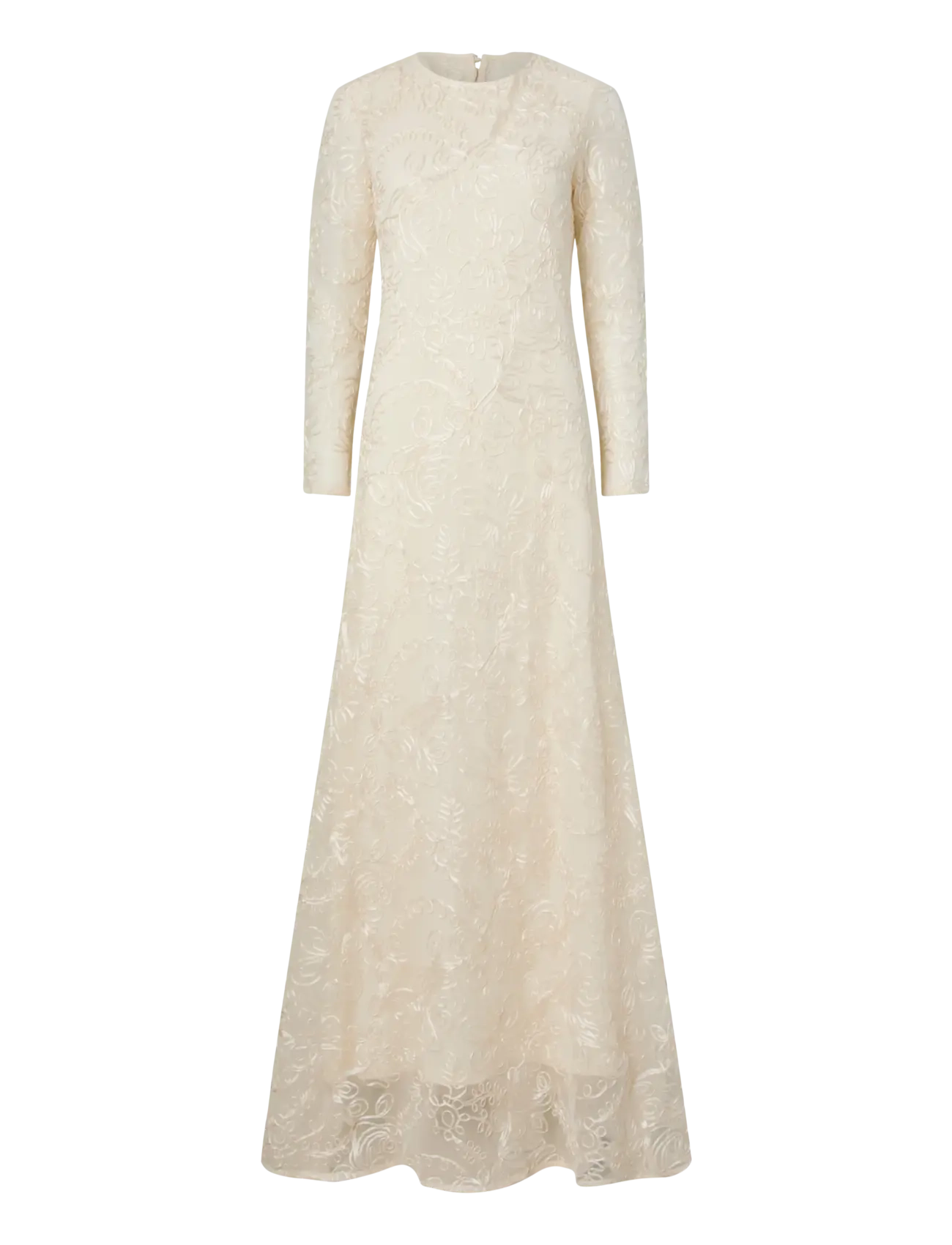 YAS YASFLORINA LS TRAIN DRESS S. - CELEB - Trouwjurken - GARDENIA / cream