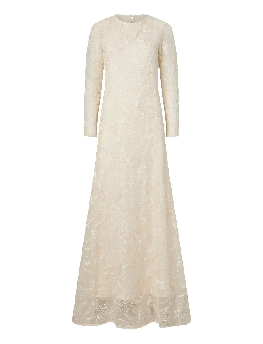 YAS - YASFLORINA LS TRAIN DRESS S. - CELEB - brautkleider - gardenia - 1