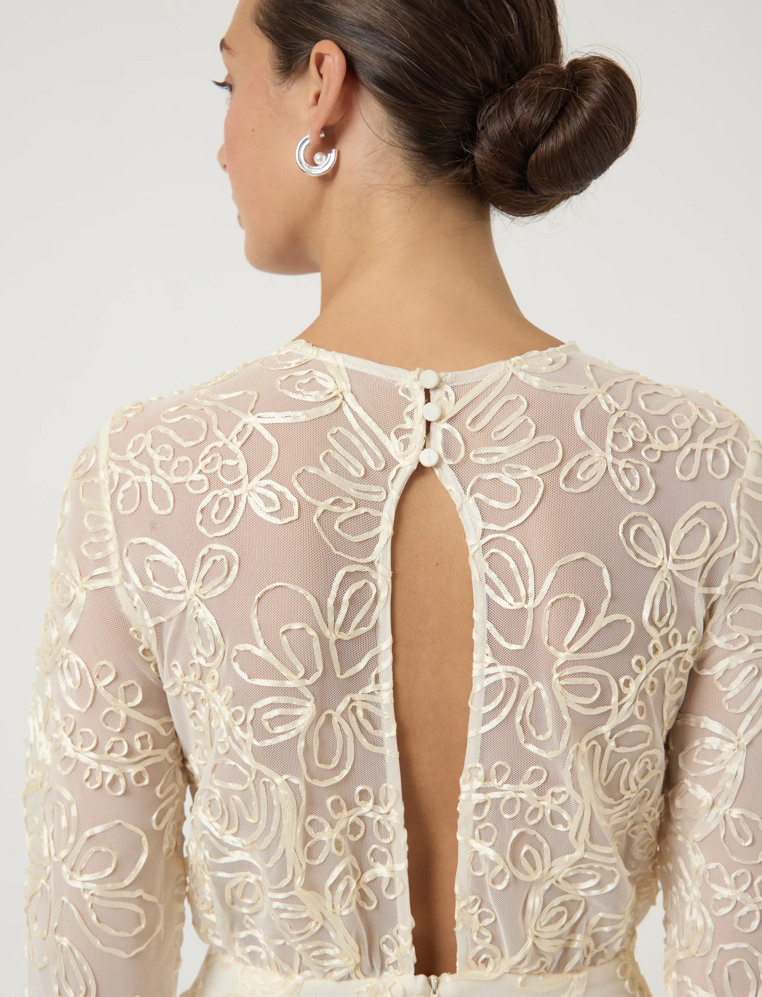 YAS Yasflorina Ls Train Dress S. Celeb klänningar dam – bild 6