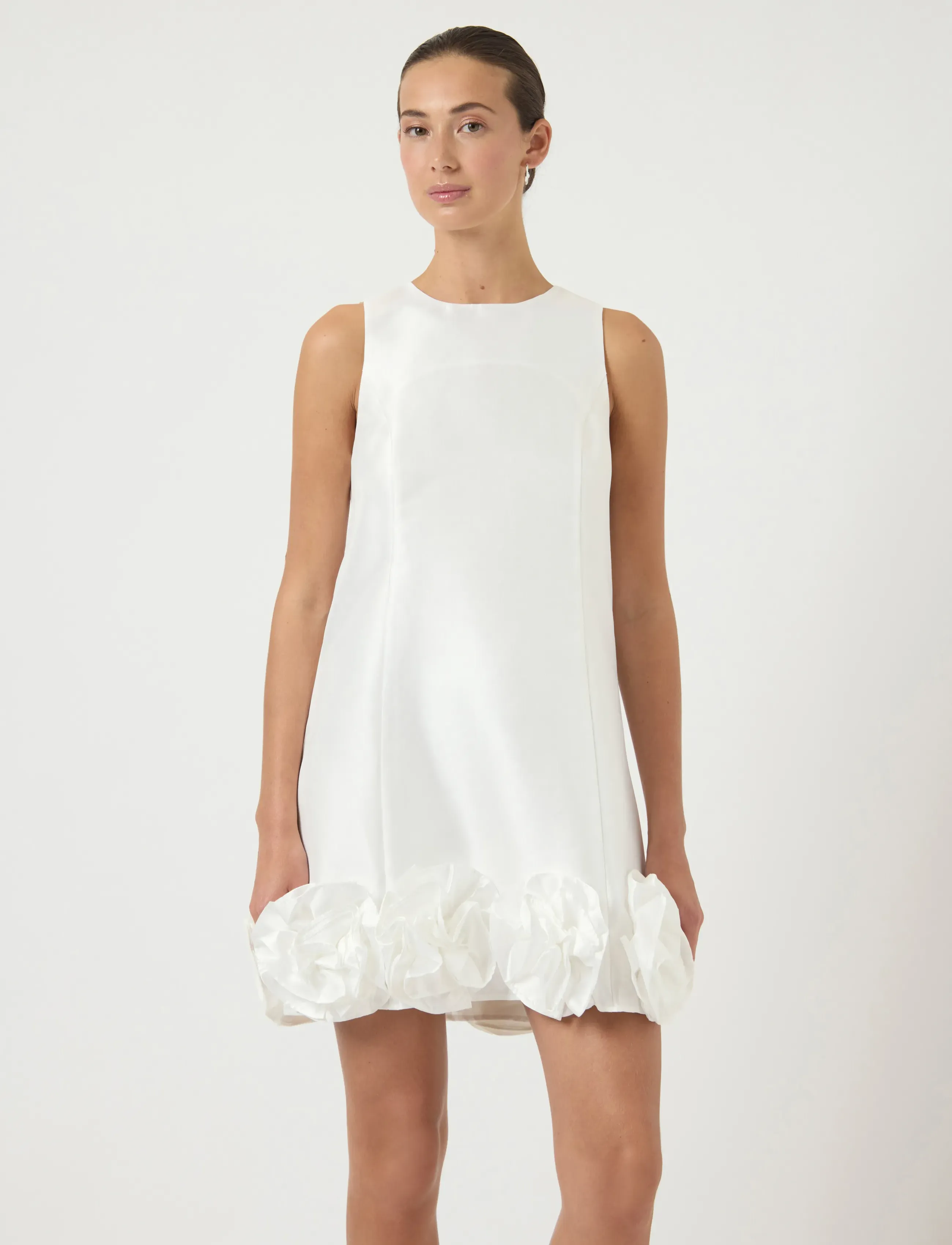 YAS YASELLINA SL MINI DRESS - CELEB - Kleidid - GARDENIA / cream