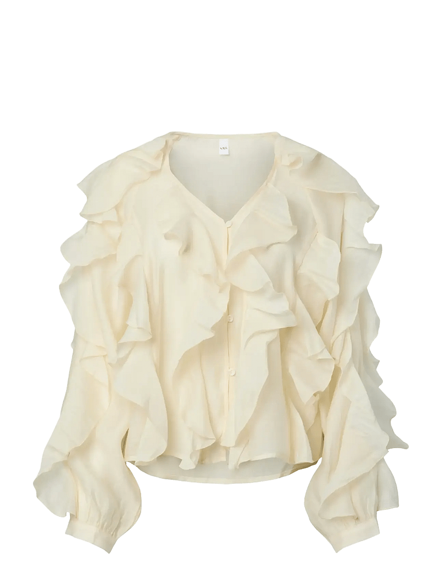 YAS - YASPHILIPPA LS TOP - D2D - long sleeved blouses - birch - 0