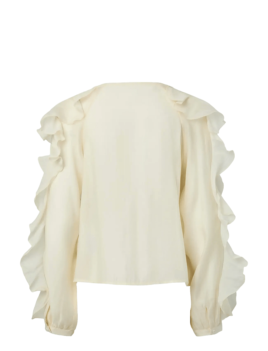 YAS - YASPHILIPPA LS TOP - D2D - long sleeved blouses - birch - 1