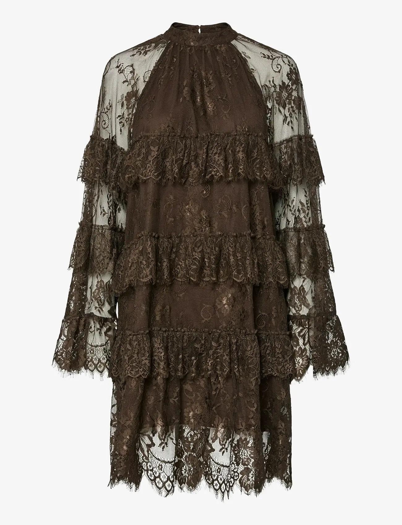 YAS - YASLACEY LS DRESS - D2D - chocolate brown - 0