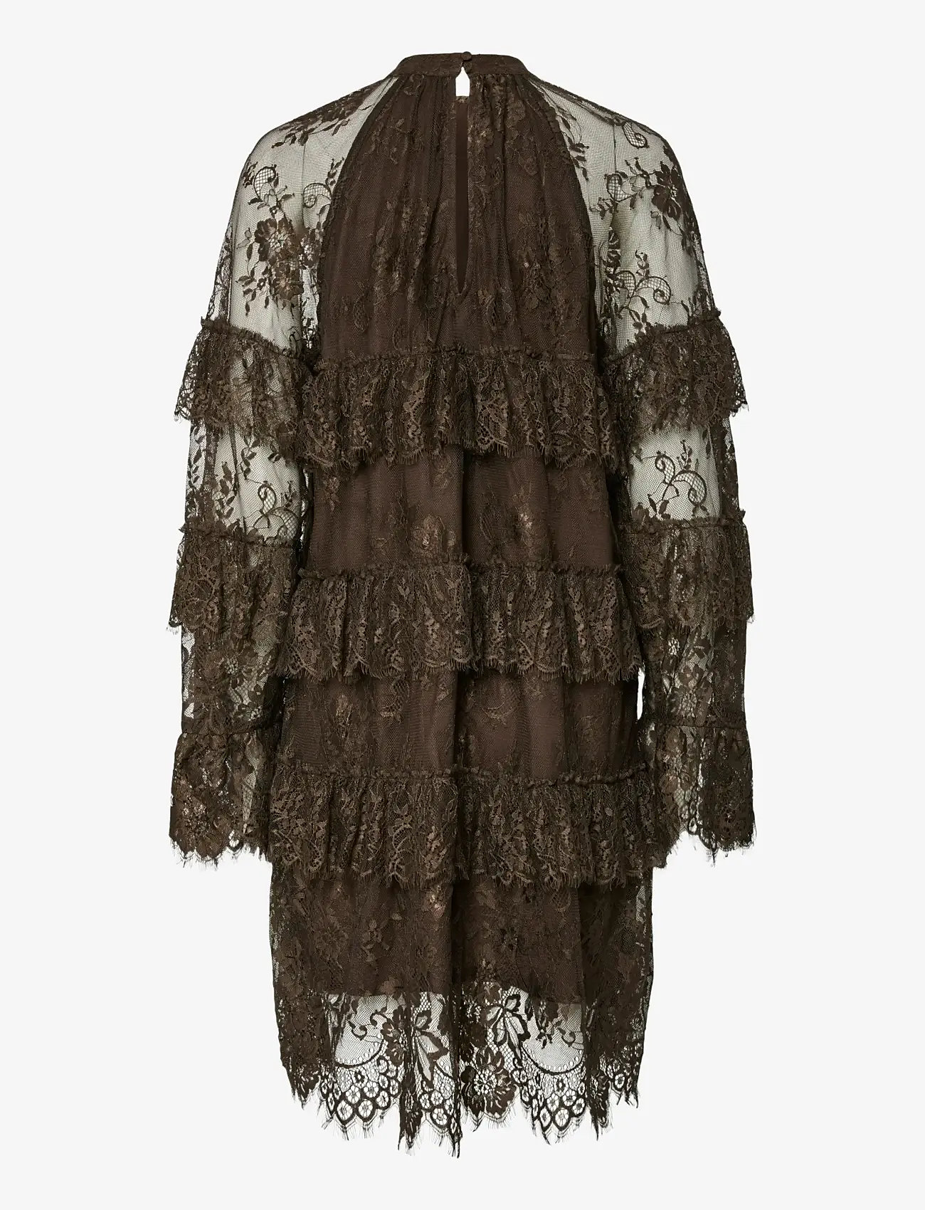 YAS - YASLACEY LS DRESS - D2D - chocolate brown - 1