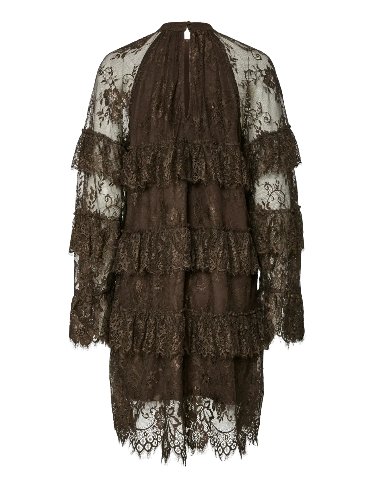 YAS - YASLACEY LS DRESS - D2D - chocolate brown - 1