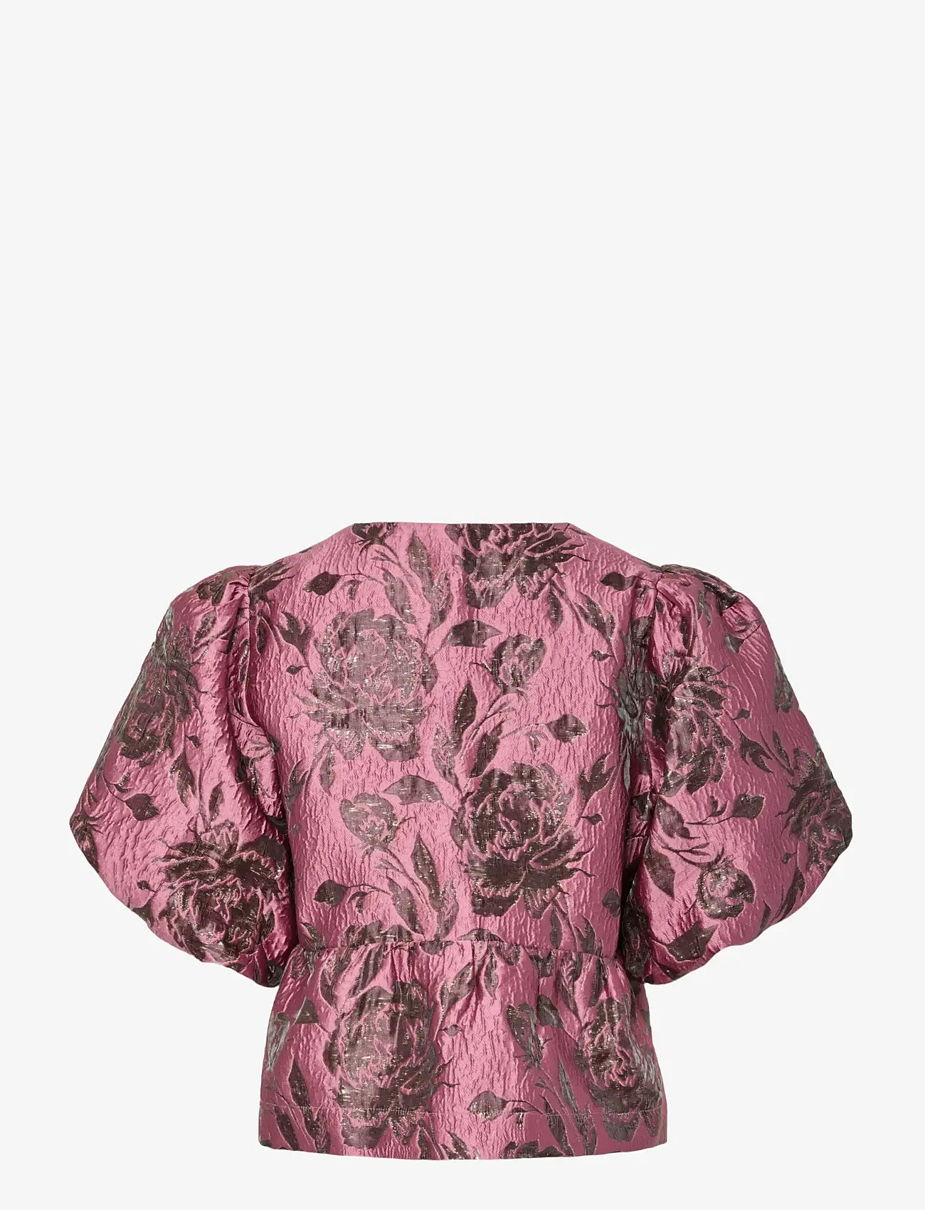 YAS - YASMARIE 2/4 BOW TOP - D2D - kurzämlige blusen - renaissance rose - 2