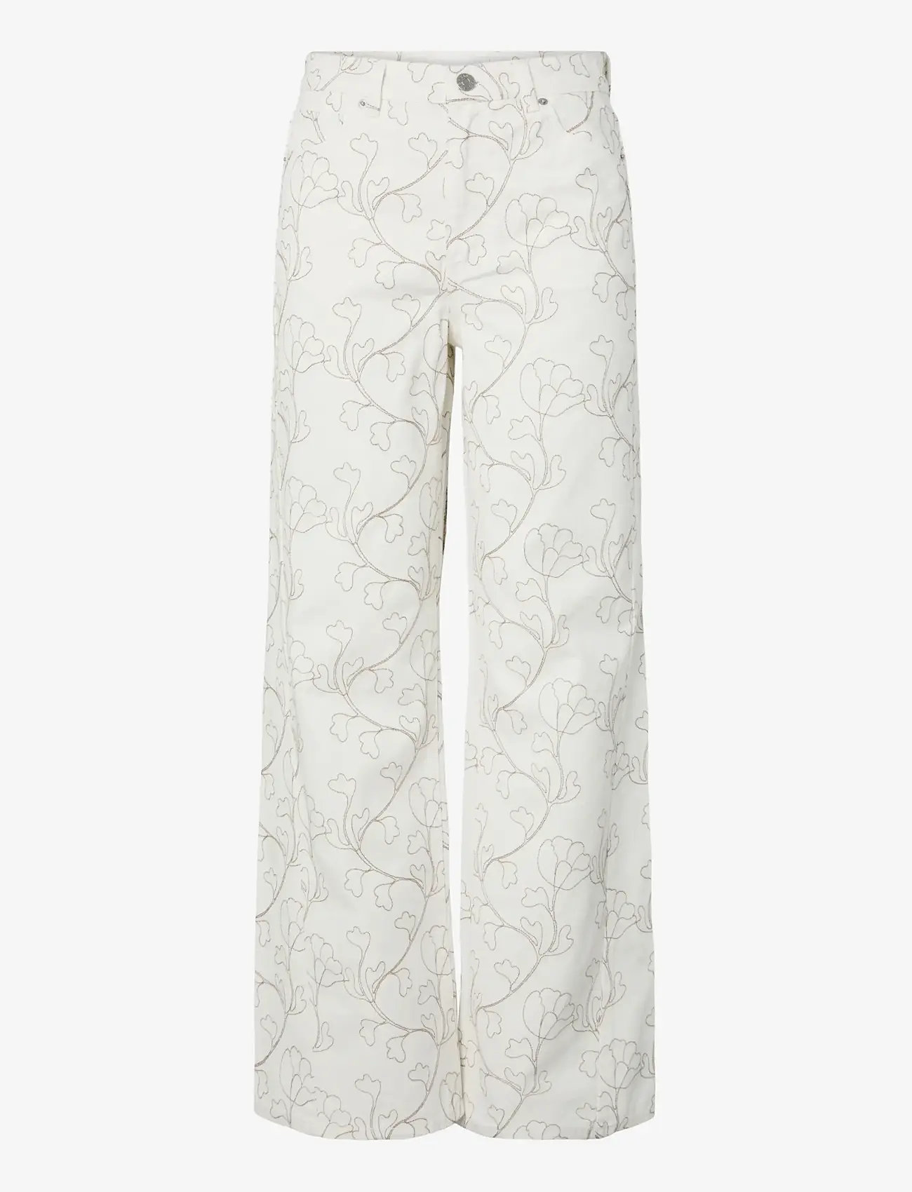 YAS - YASBLUMA MW STRAIGHT JEANS - straight jeans - star white - 1
