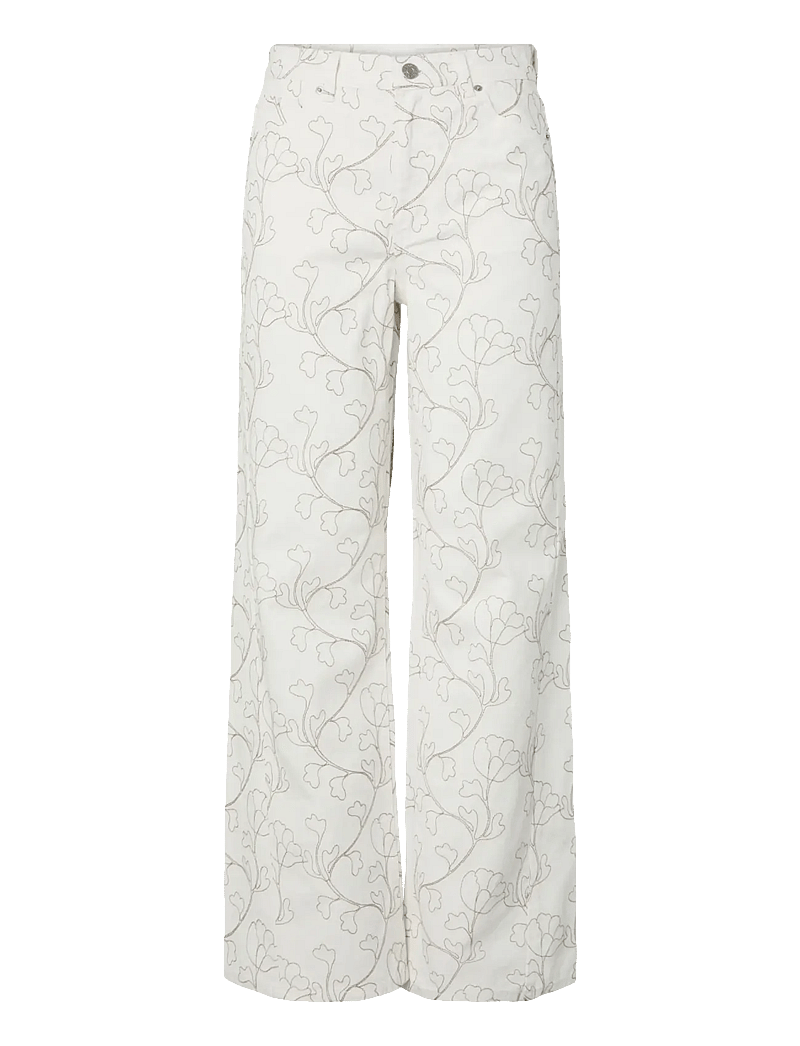 YAS - YASBLUMA MW STRAIGHT JEANS - straight jeans - star white - 1