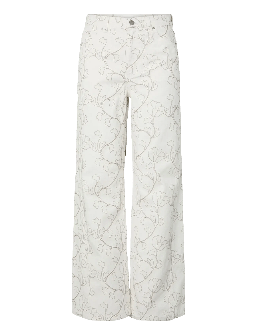 YAS - YASBLUMA MW STRAIGHT JEANS - gerade jeans - star white - 1