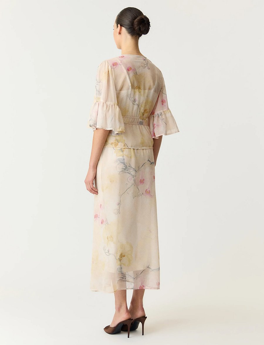 YAS - YASBLOMINA 2/4 ANKLE DRESS - SHOW - maxikleider - afterglow - 4