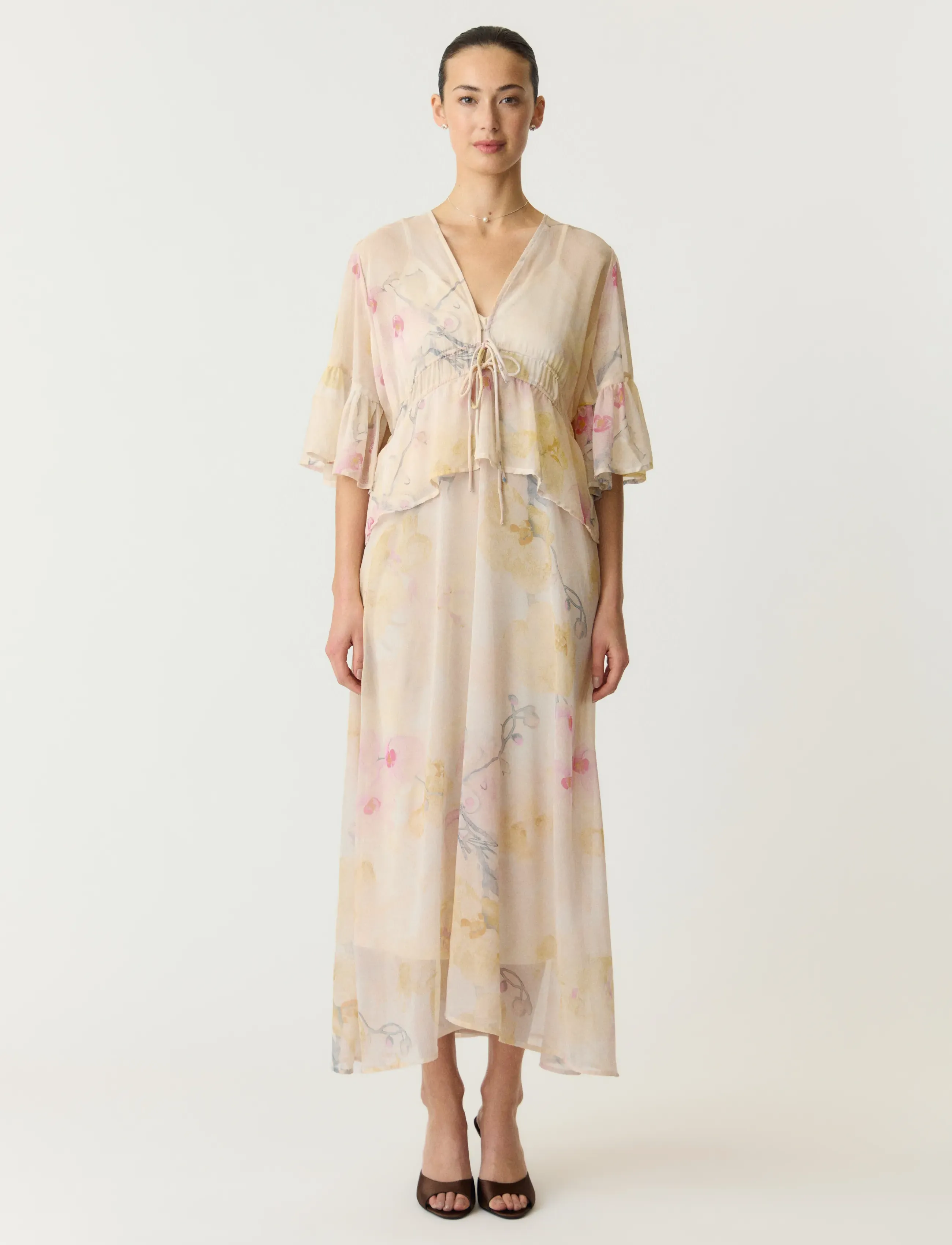 YAS - YASBLOMINA 2/4 ANKLE DRESS - SHOW - maxikleider - afterglow - 5