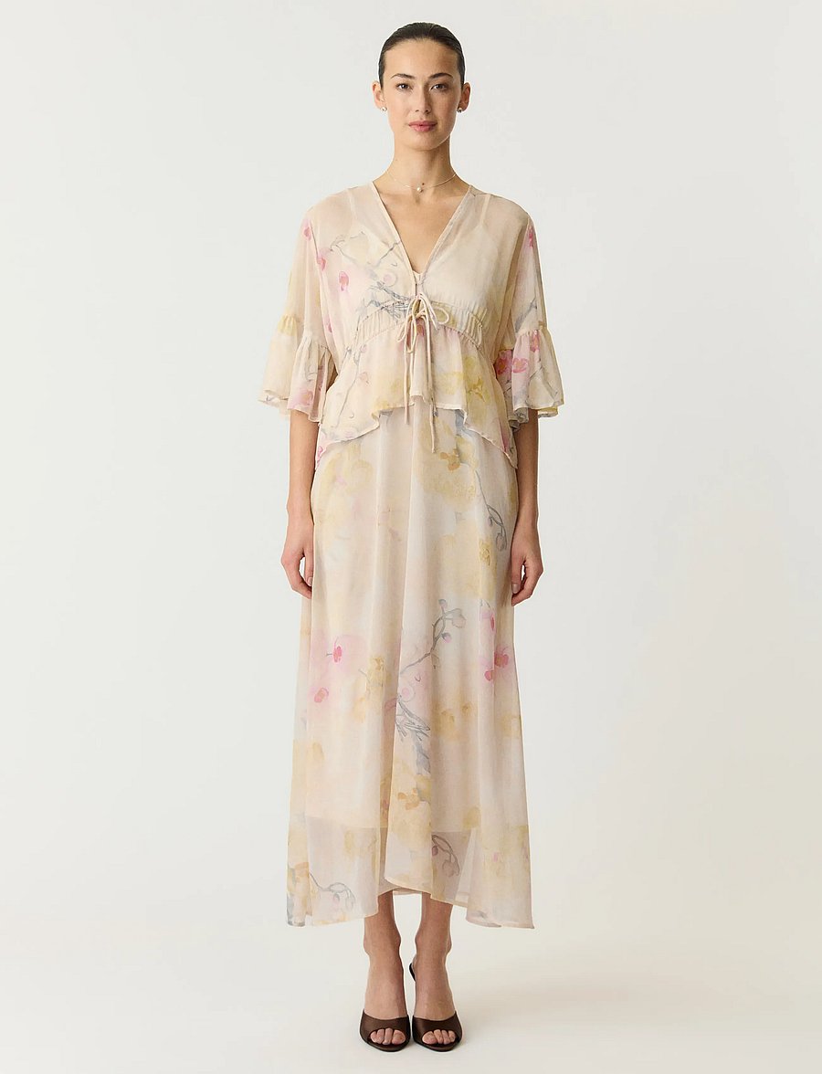 YAS - YASBLOMINA 2/4 ANKLE DRESS - SHOW - maxikleider - afterglow - 5