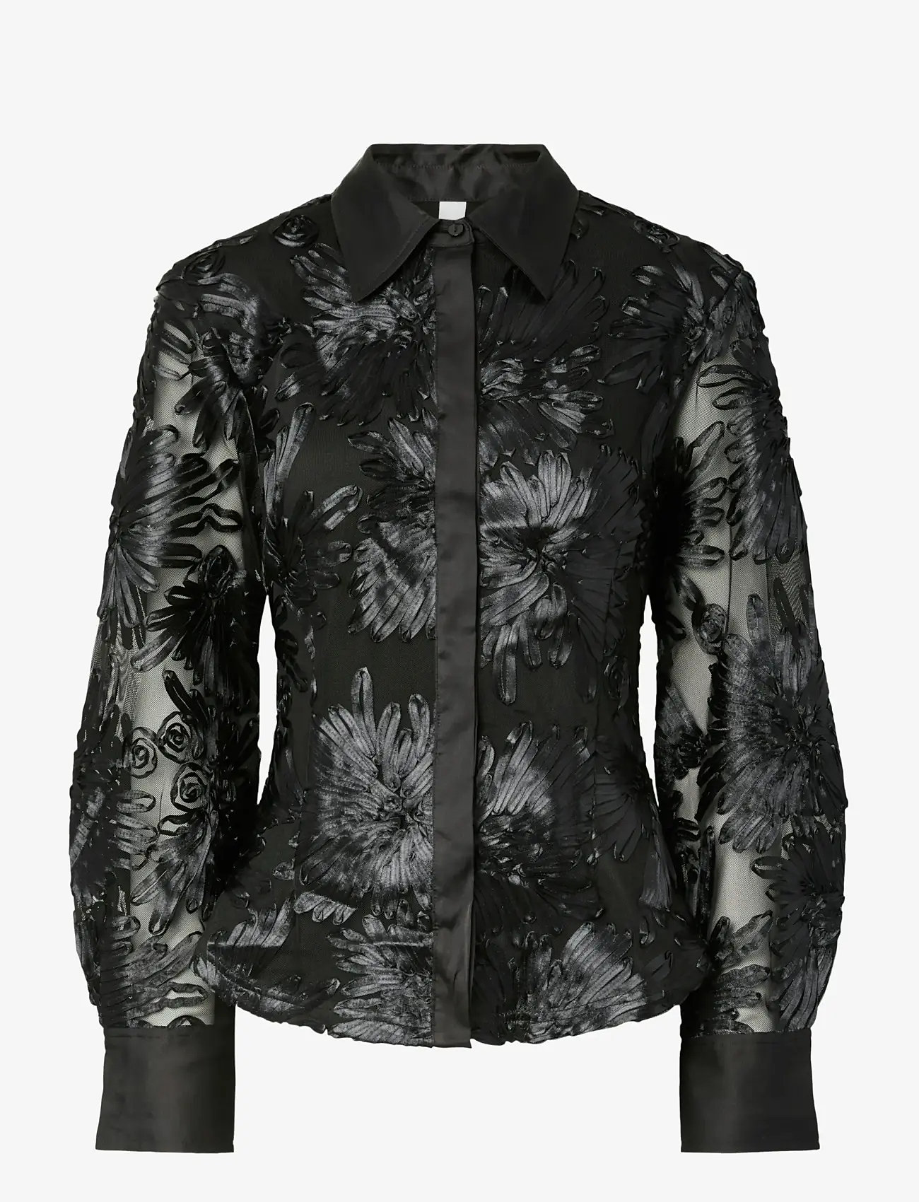 YAS - YASFLOREE LS SHIRT - D2D - pikkade varrukatega särgid - black - 0