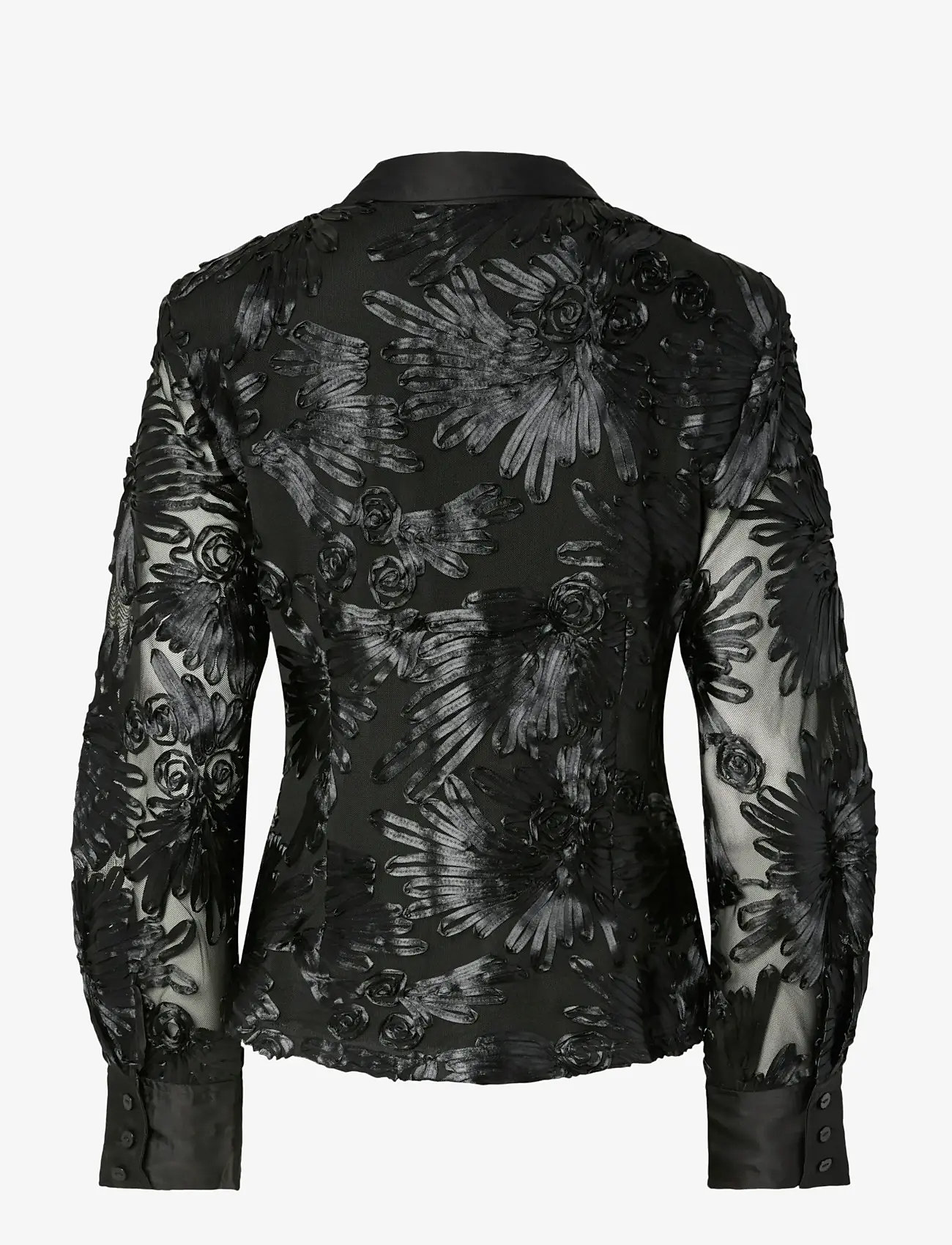 YAS - YASFLOREE LS SHIRT - D2D - pikkade varrukatega särgid - black - 1