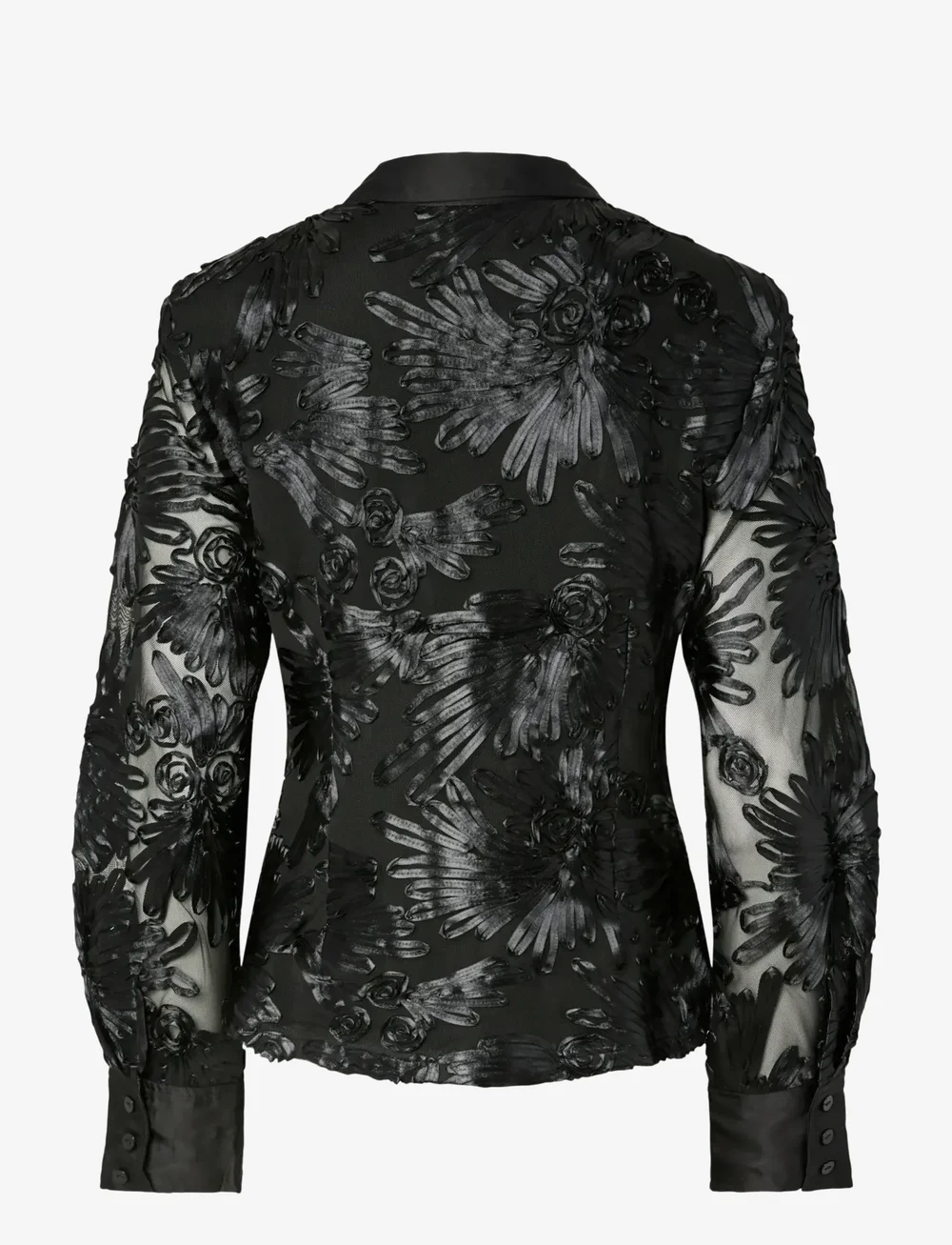 YAS - YASFLOREE LS SHIRT - D2D - pikkade varrukatega särgid - black - 1