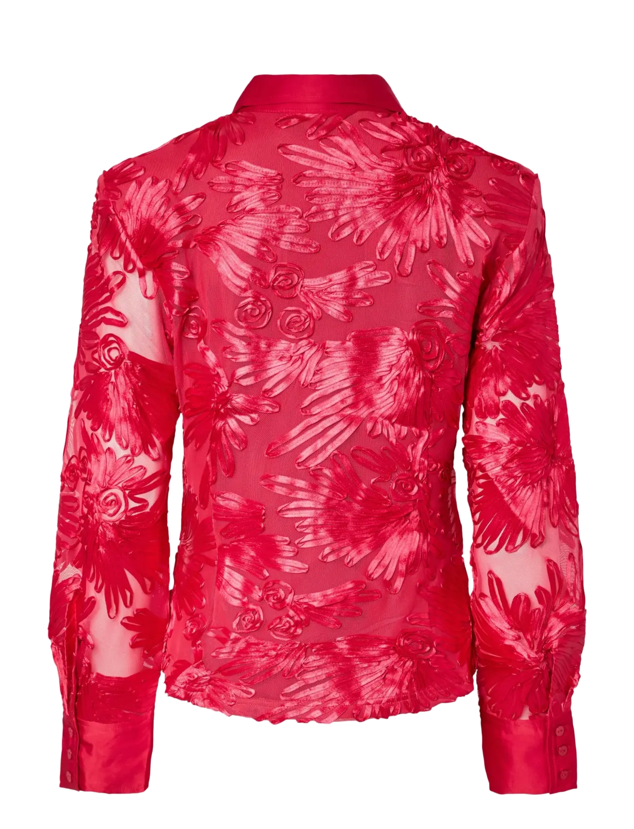 YAS - YASFLOREE LS SHIRT - D2D - langärmlige hemden - persian red - 1