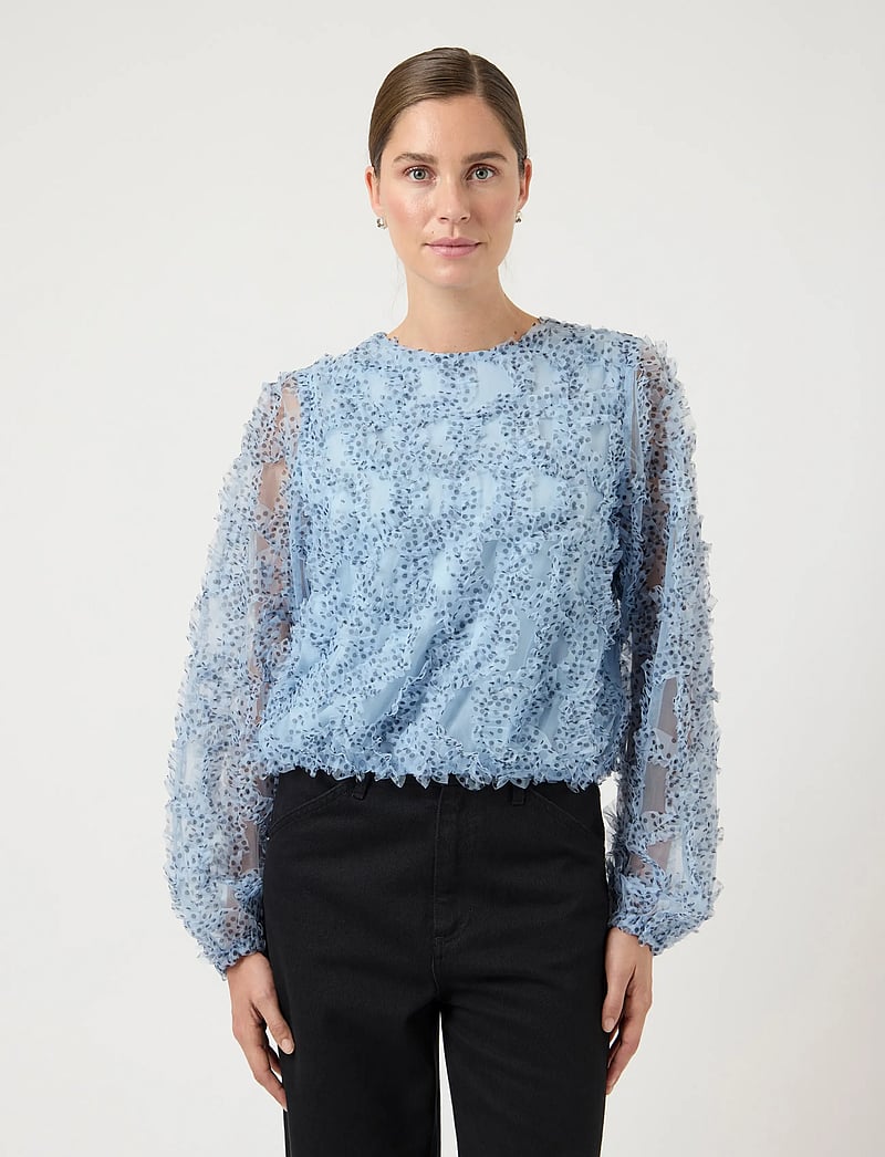 YAS - YASTULLI LS TOP - D2D - long sleeved blouses - skyway - 0