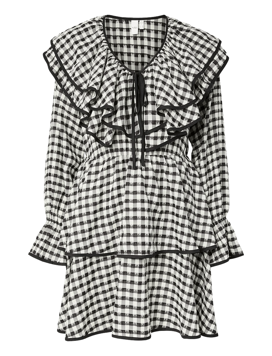 YAS - YASSOTINA LS SHORT DRESS - D2D - kurze kleider - black - 0