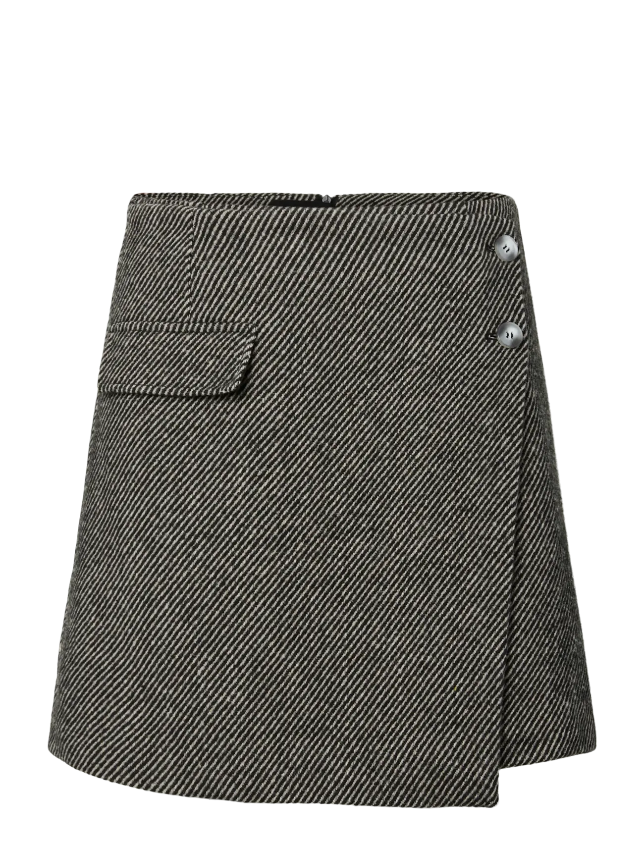 YAS YASARITA HW SKIRT - D2D - Tøj - BLACK / black