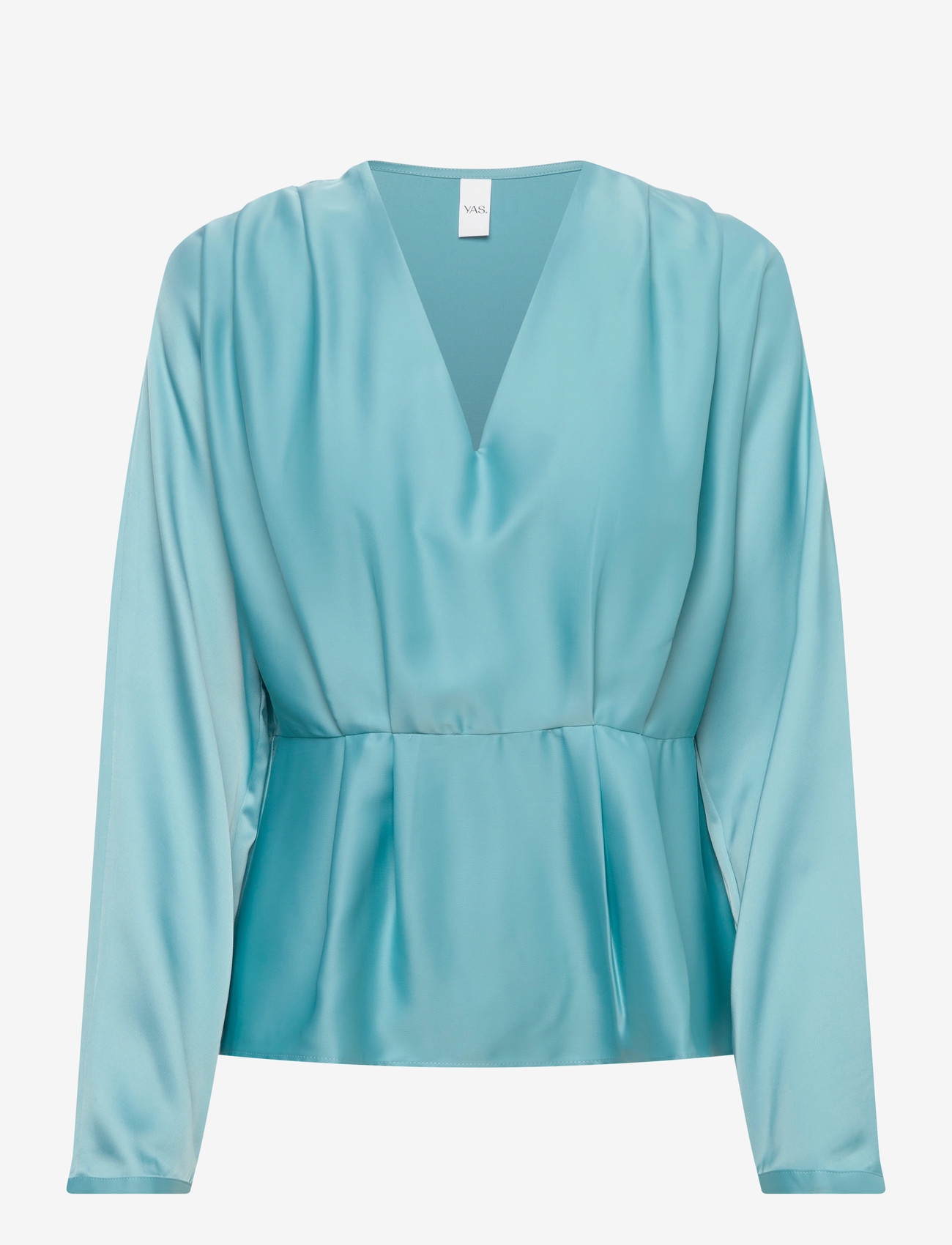 YAS - YASPELLA LS V-NECK TOP S. - D2D - langærmede bluser - reef waters - 1