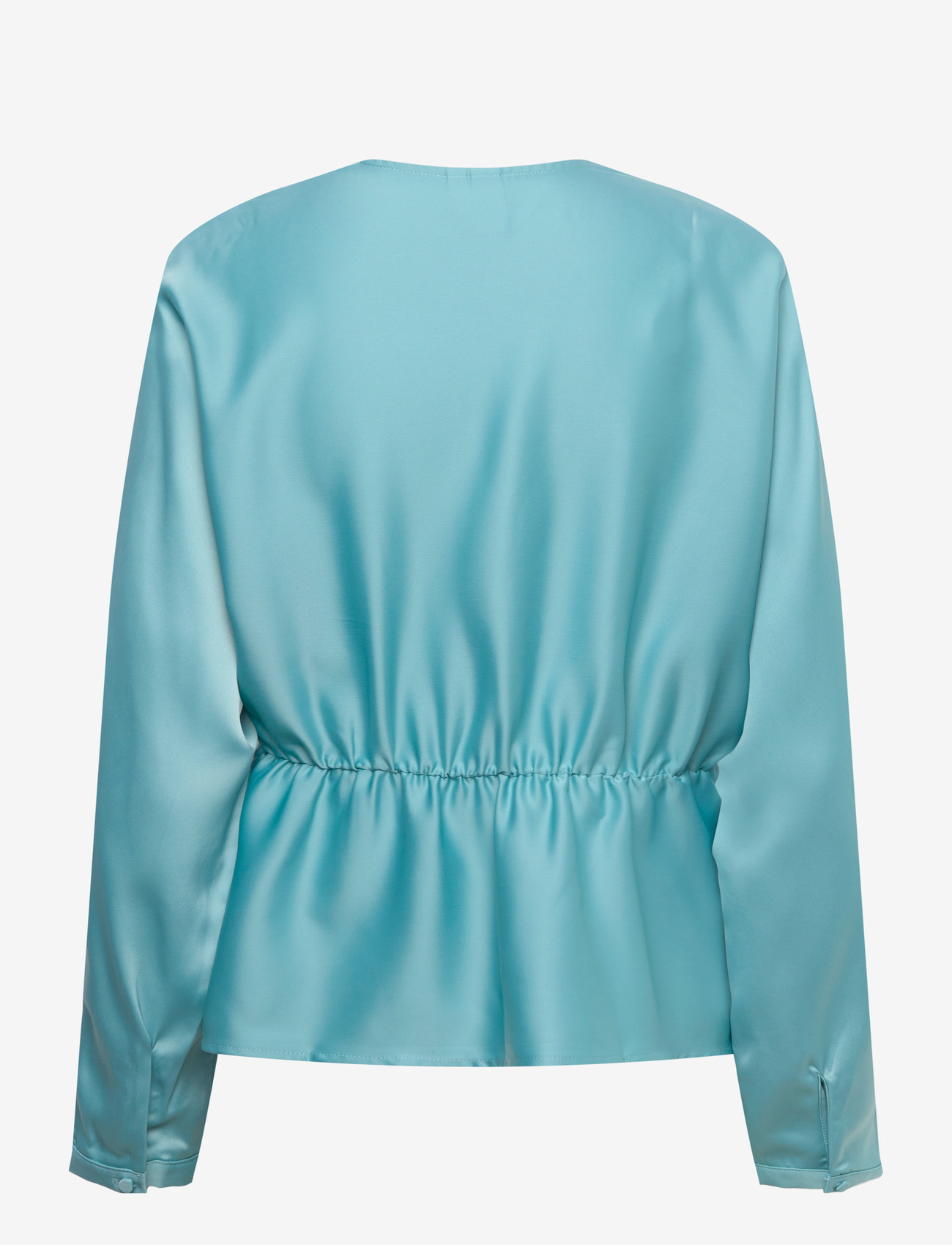 YAS - YASPELLA LS V-NECK TOP S. - D2D - langærmede bluser - reef waters - 2