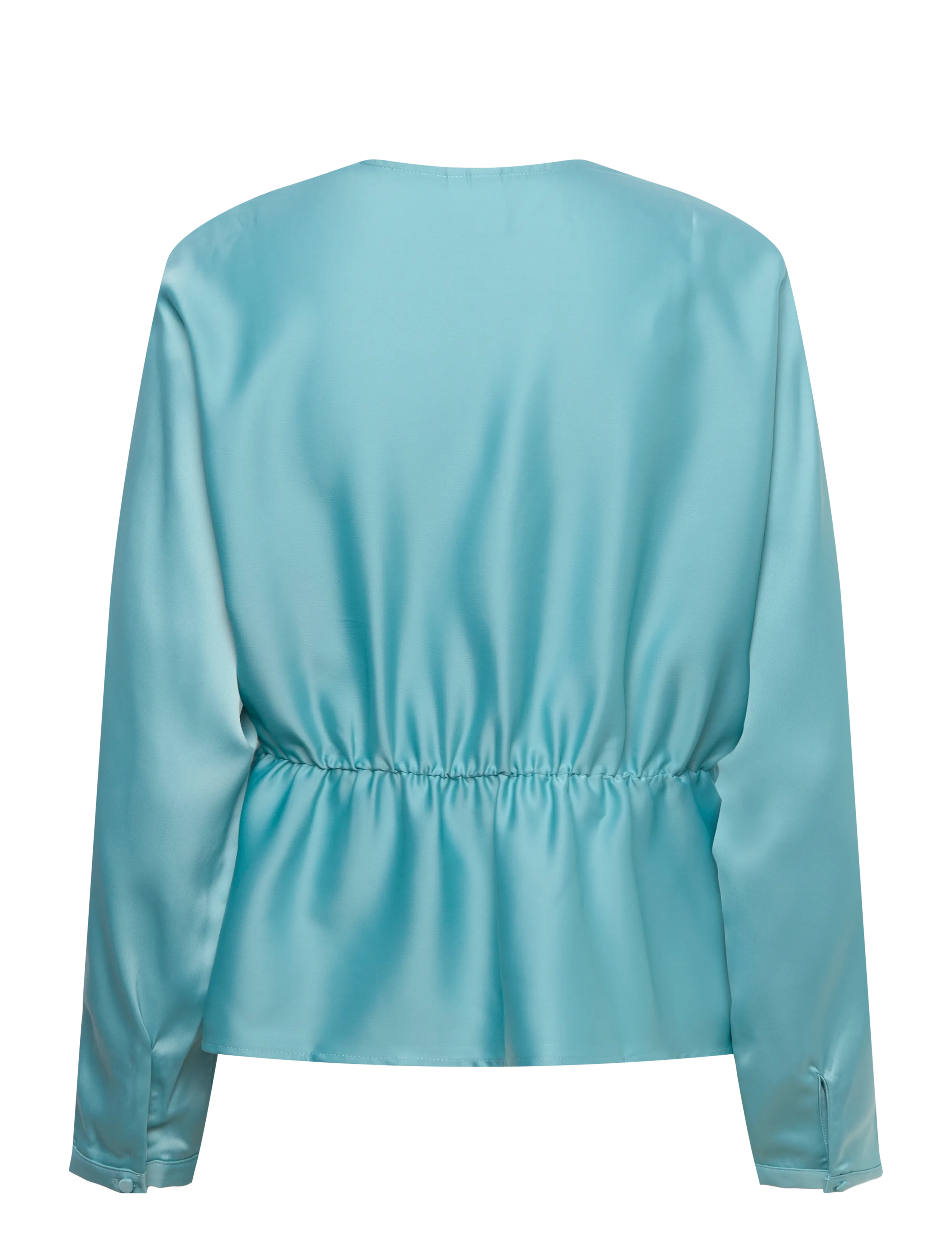 YAS - YASPELLA LS V-NECK TOP S. - D2D - pikkade varrukatega pluusid - reef waters - 2