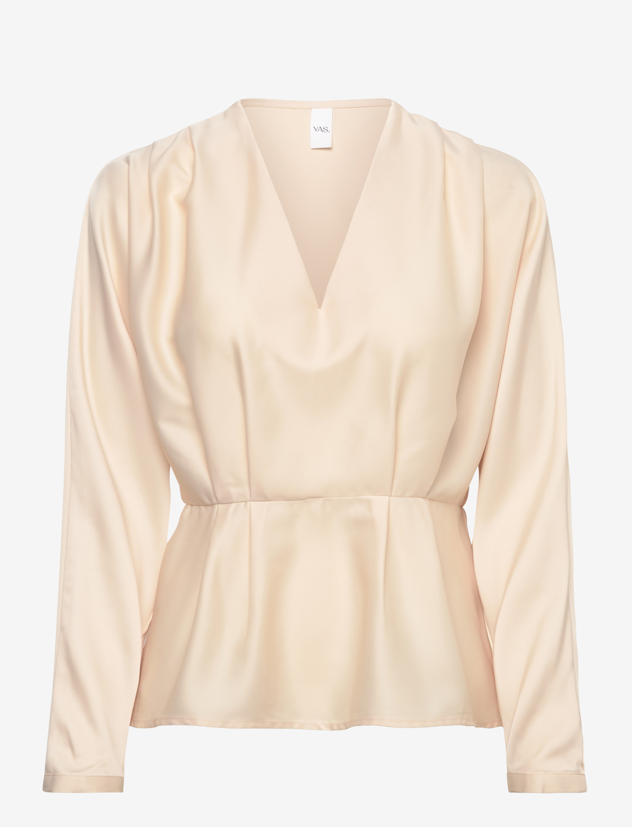 YAS - YASPELLA LS V-NECK TOP S. - D2D - langærmede bluser - sheer bliss - 1