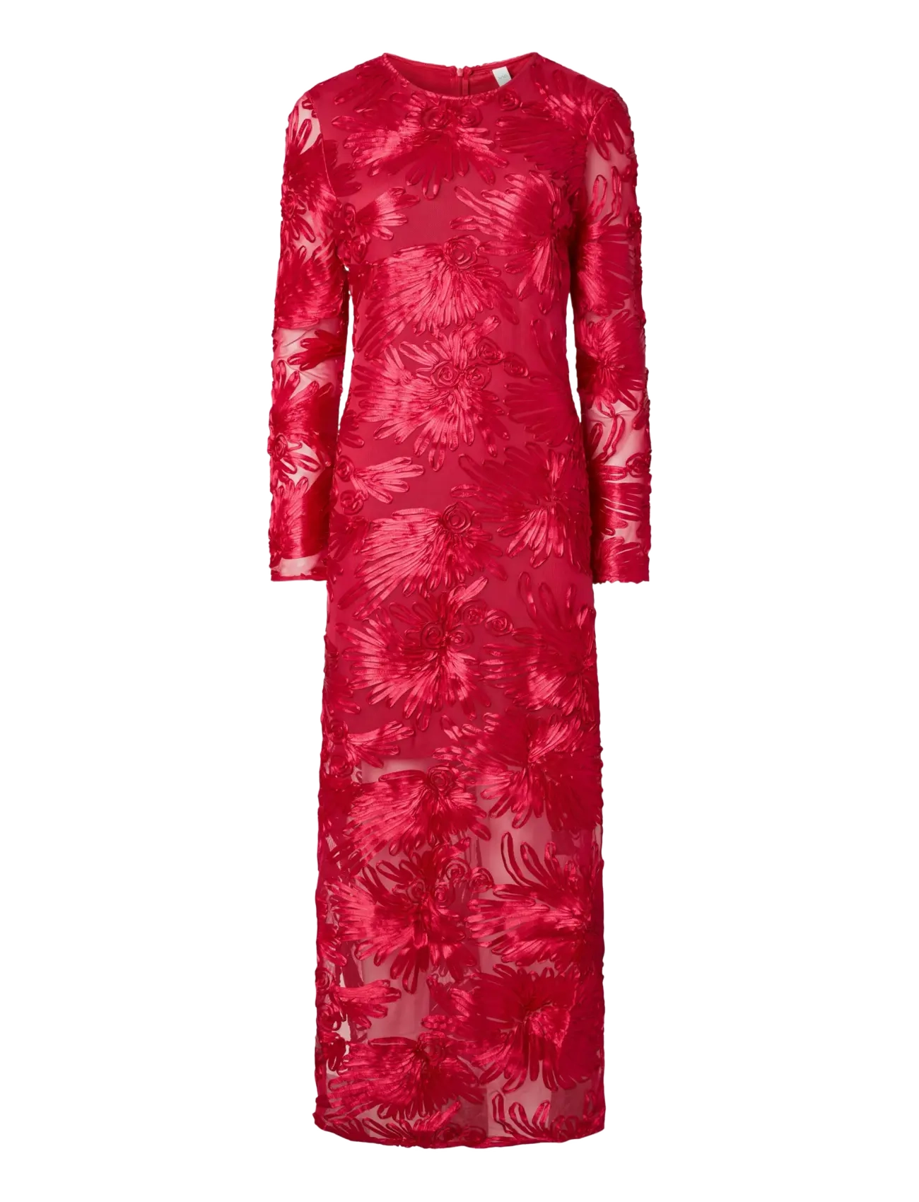 YASFLOREE LS LONG DRESS - D2D - PERSIAN RED