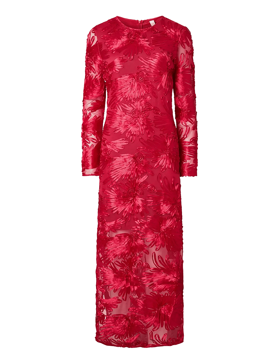 YAS - YASFLOREE LS LONG DRESS - D2D - avondjurken - persian red - 1