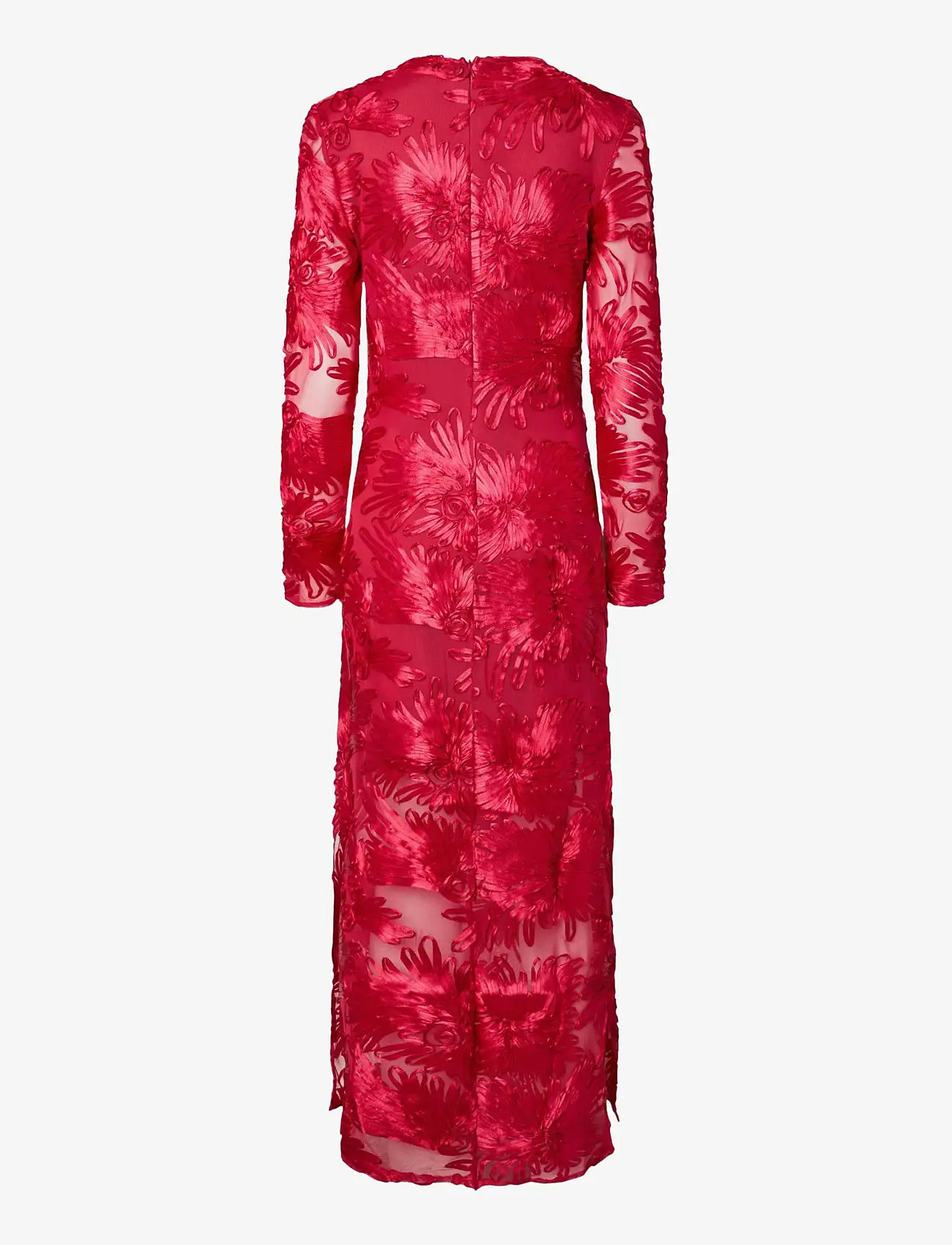 YAS - YASFLOREE LS LONG DRESS - D2D - aftenkjoler & gallakjoler - persian red - 1