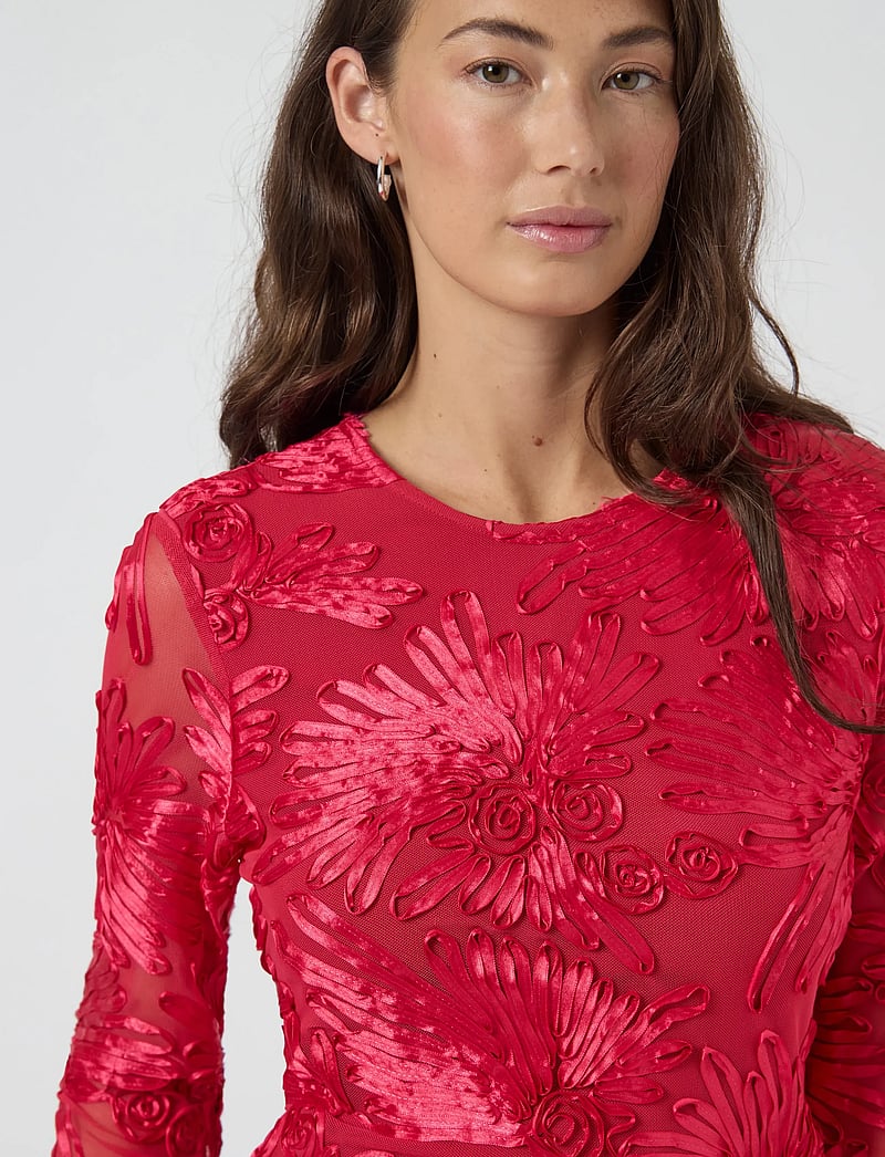 YAS - YASFLOREE LS LONG DRESS - D2D - abendkleider - persian red - 5